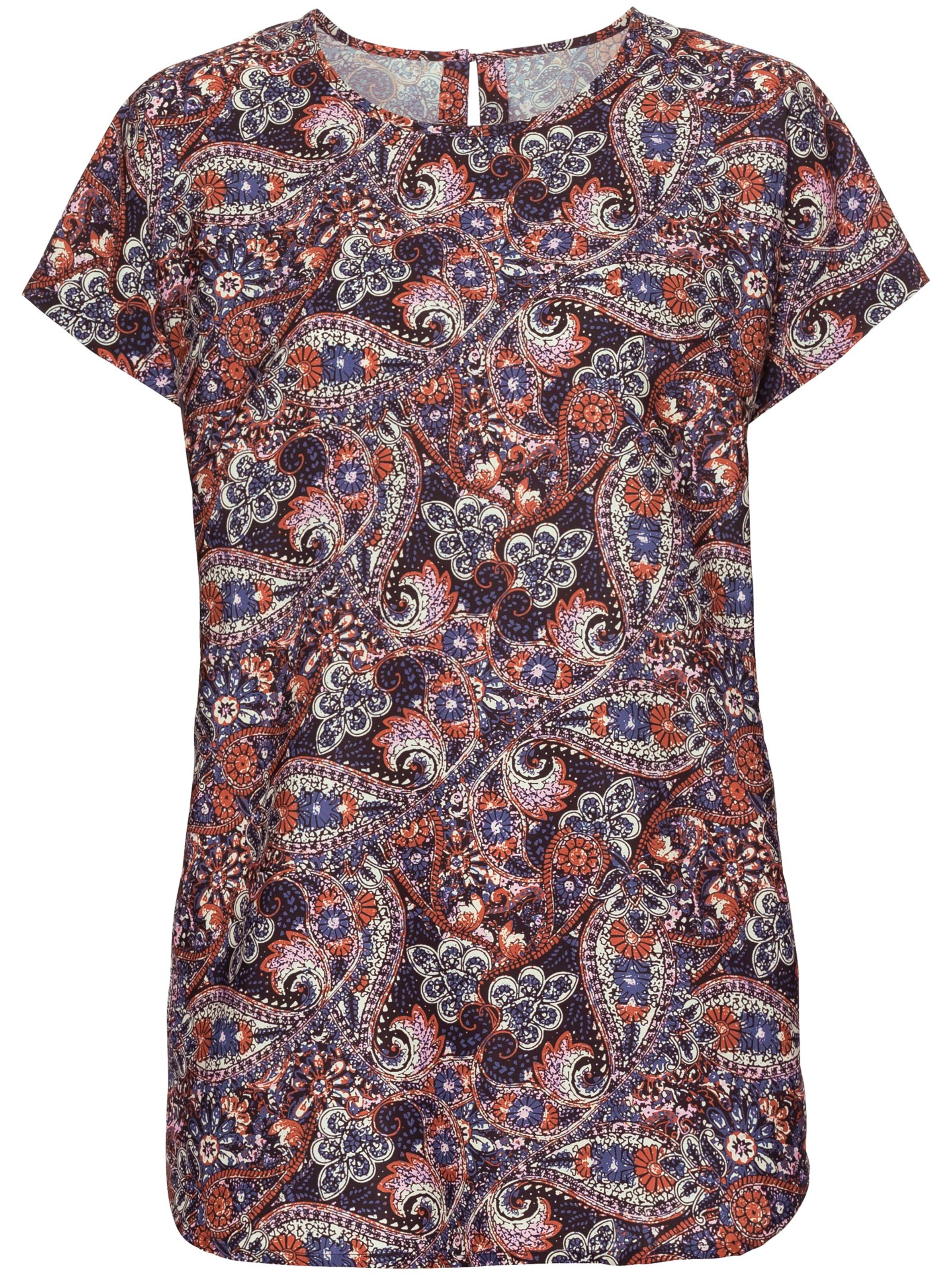 Blusenshirt - rost-gemustert