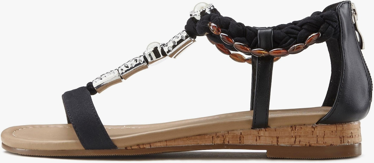 LASCANA slipper - zwart