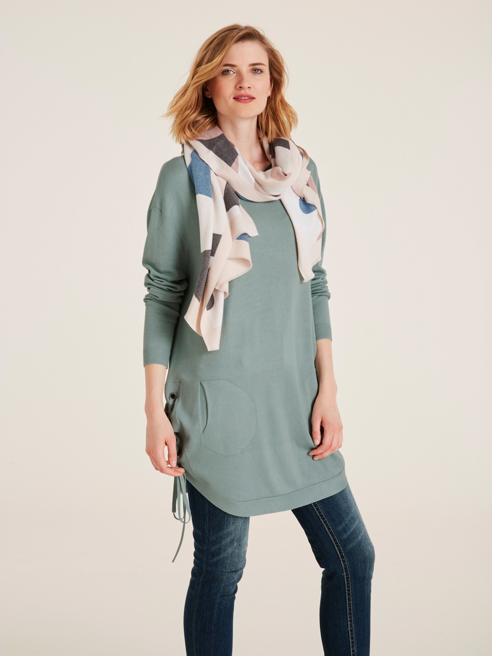 heine Lange pullover in oversized model - mint