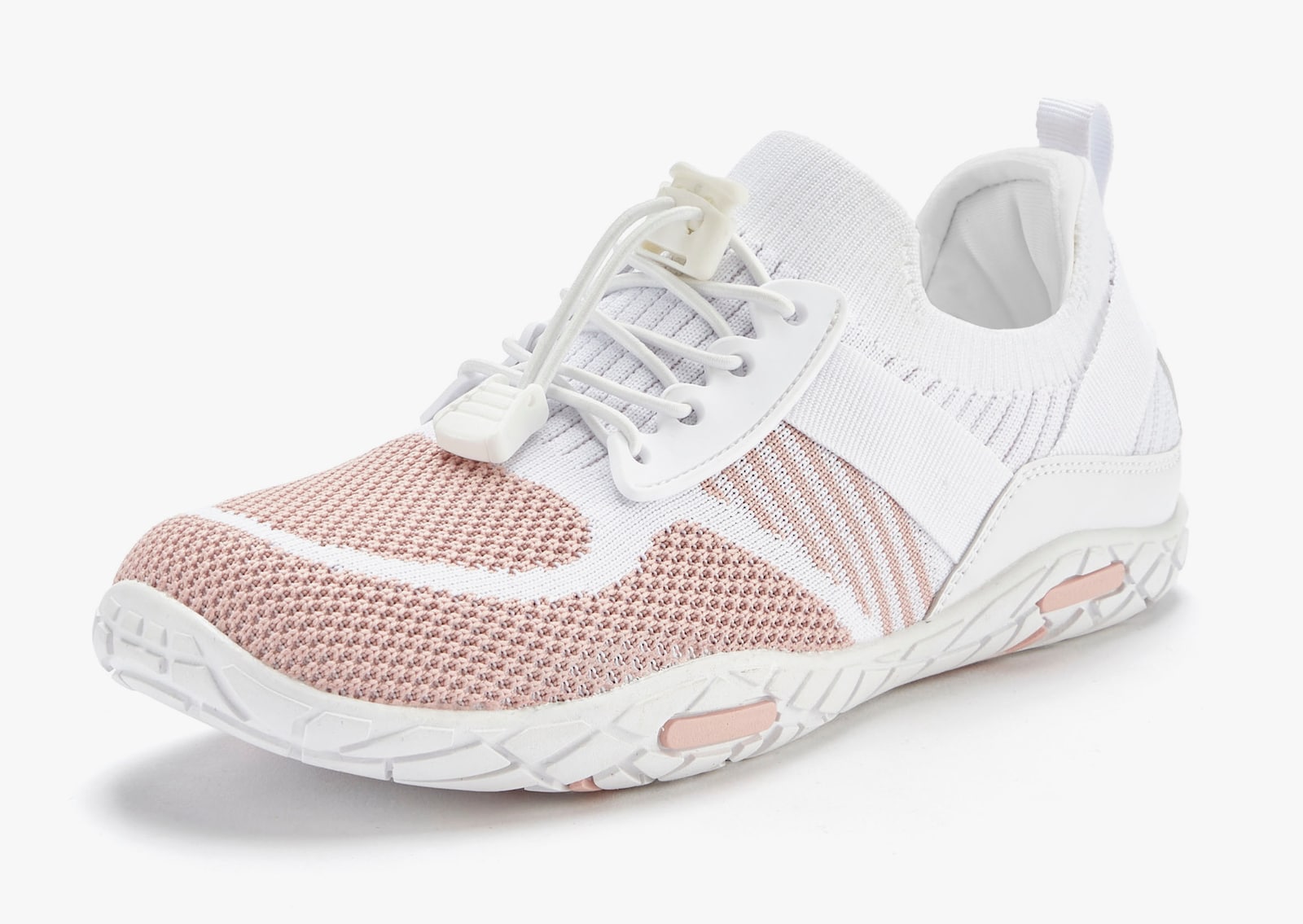 LASCANA Sneaker - weiß/rosé