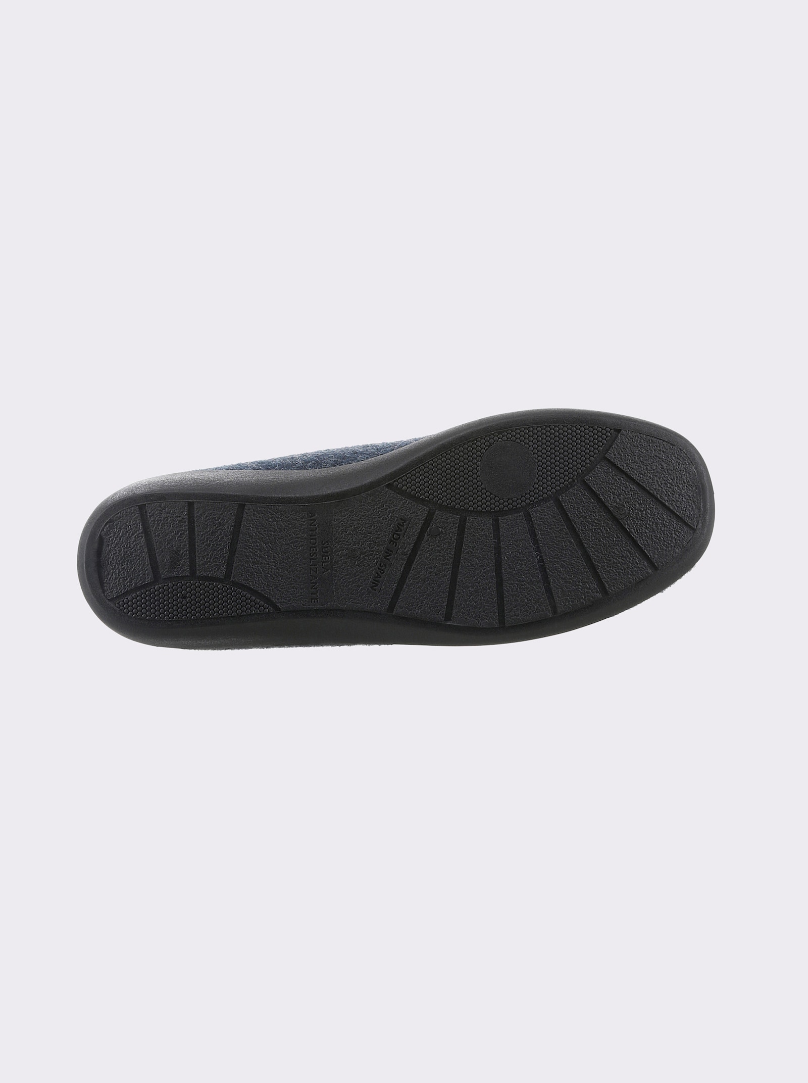 Hausschuh mit Fersendämpfung, wärmend - marine