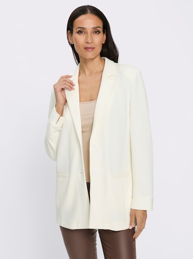 heine Jerseyblazer met reverskraag - ecru