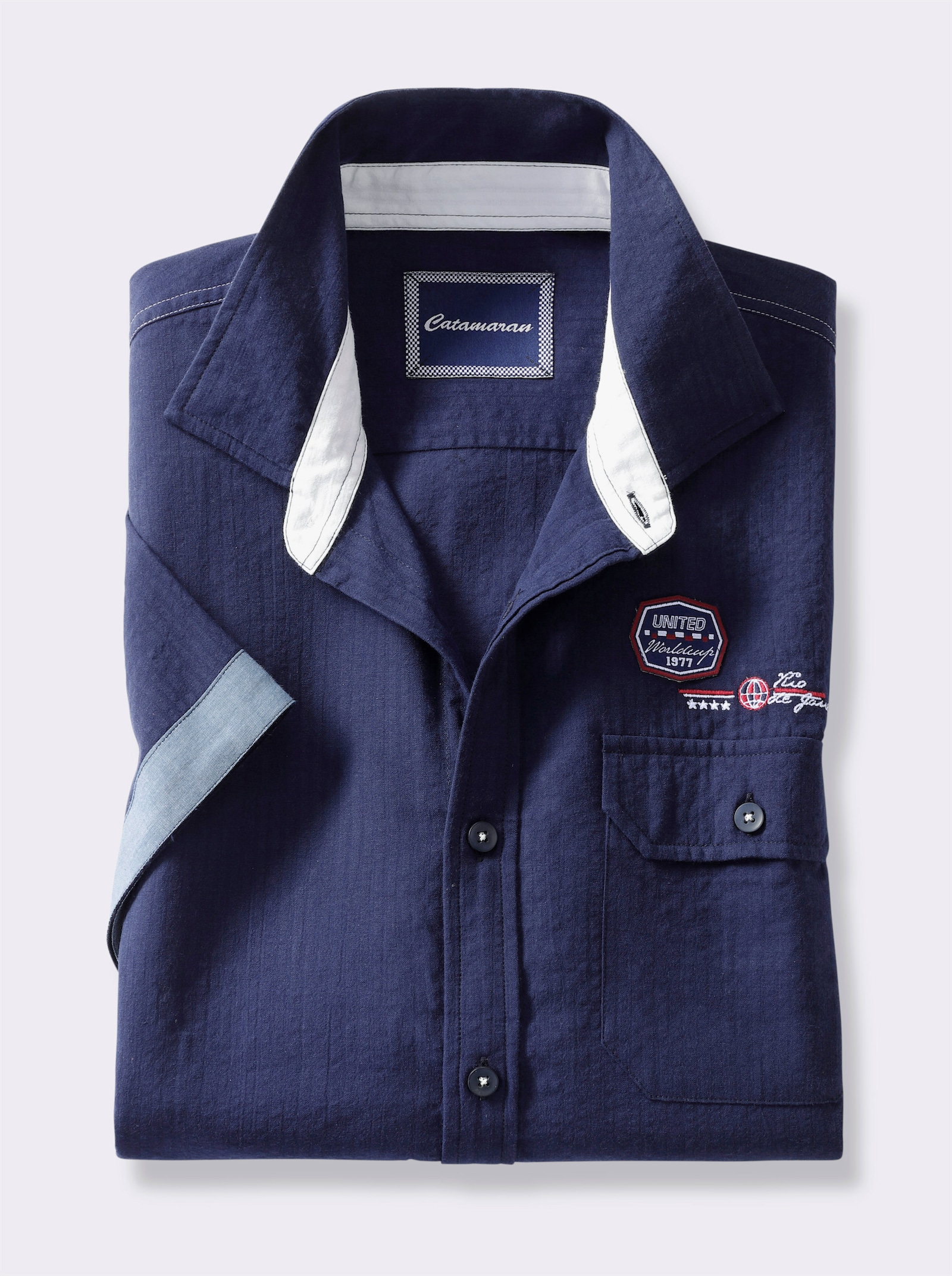 Catamaran Kurzarmhemd - marine