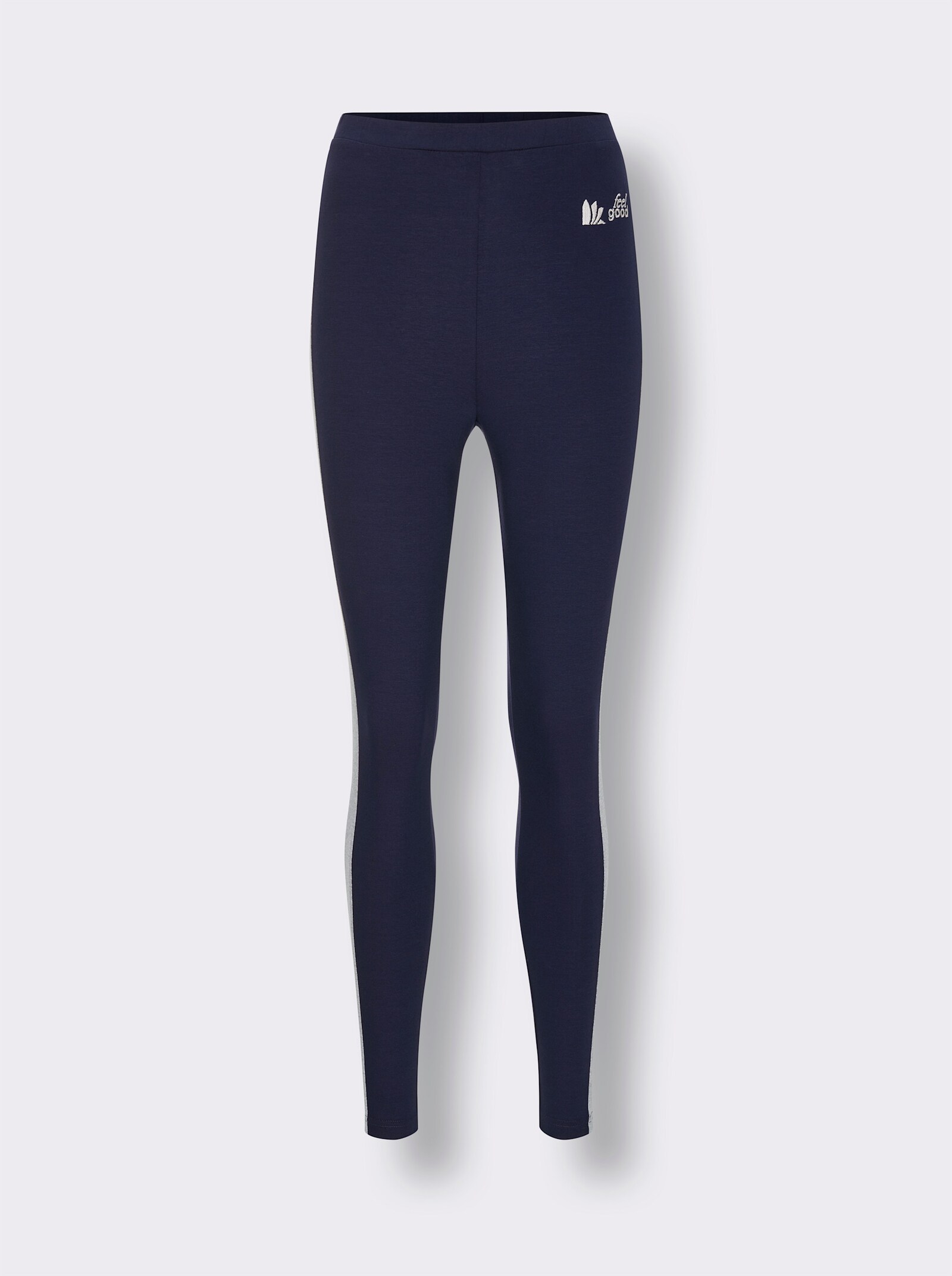 feel good Leggings - marine-steingrau