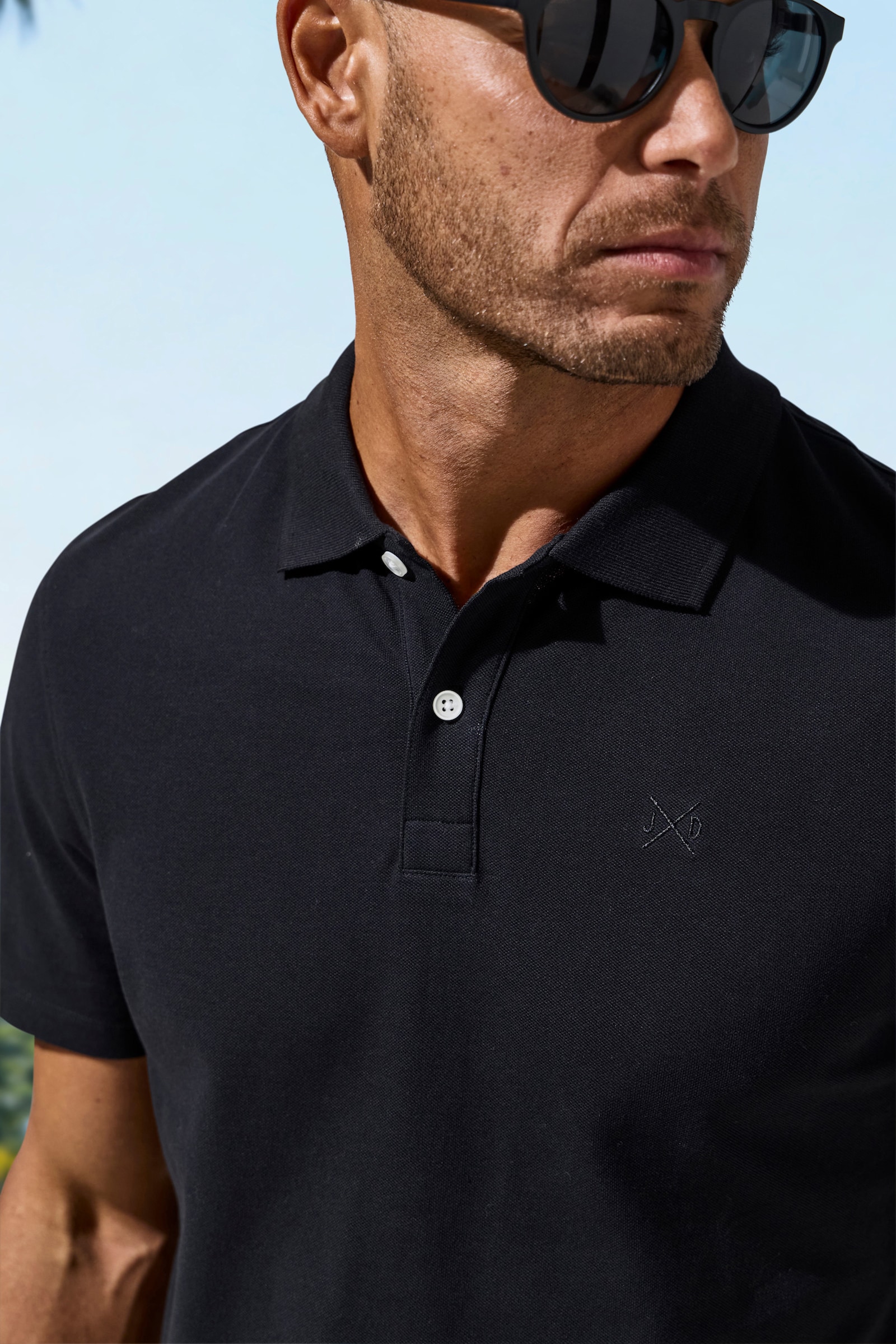John Devin Poloshirt - schwarz