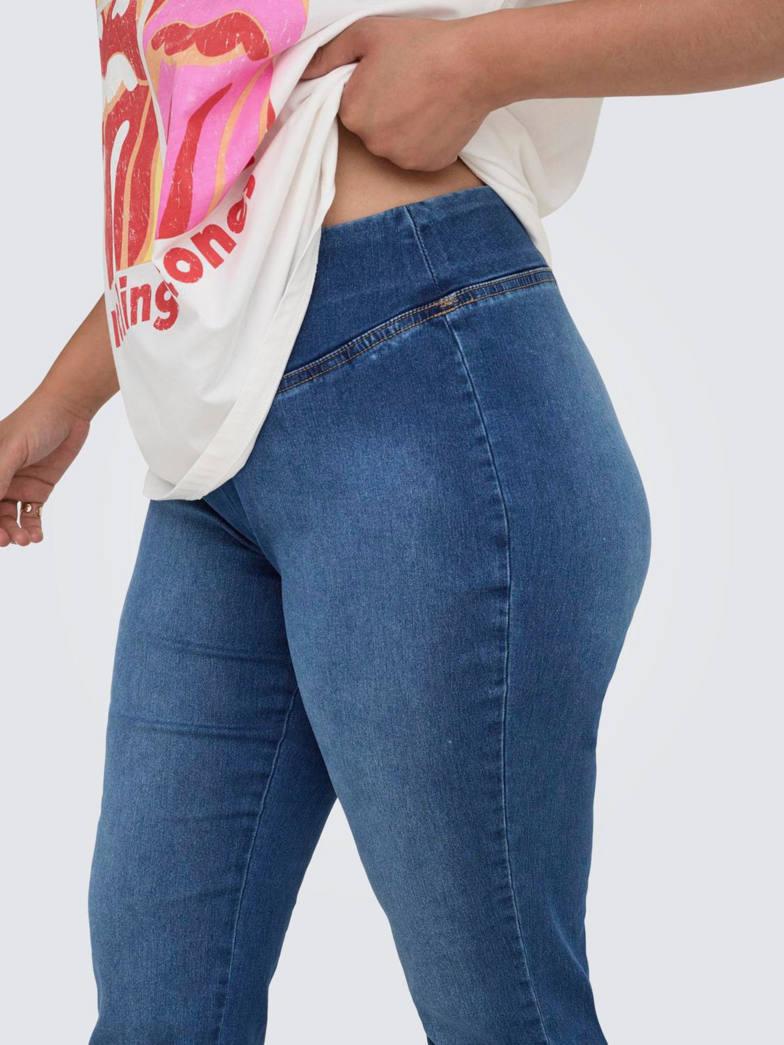 ONLY CARMAKOMA Jeansleggings - medium blue denim