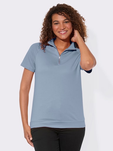 Sweatshirt mit überschnittenen Schultern - bleu