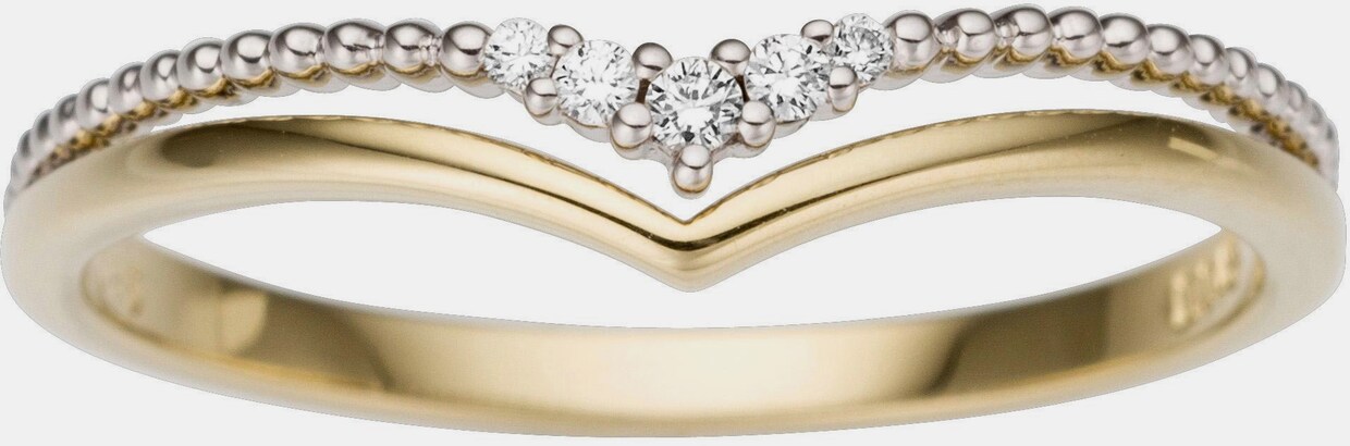 Firetti Diamantring - goldfarben silberfarben