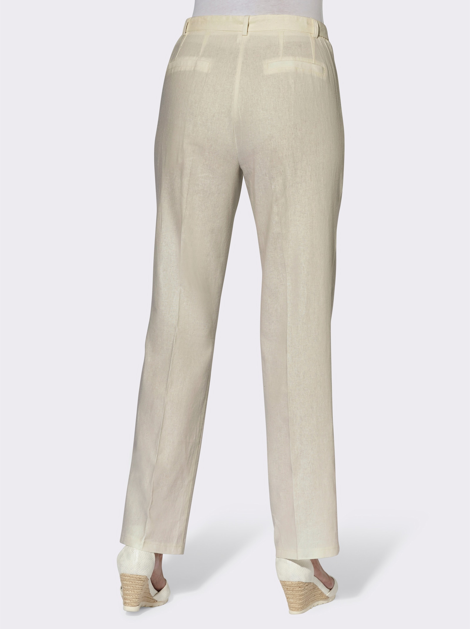 Hose mit abnehmbarem Bindegürtel - sand