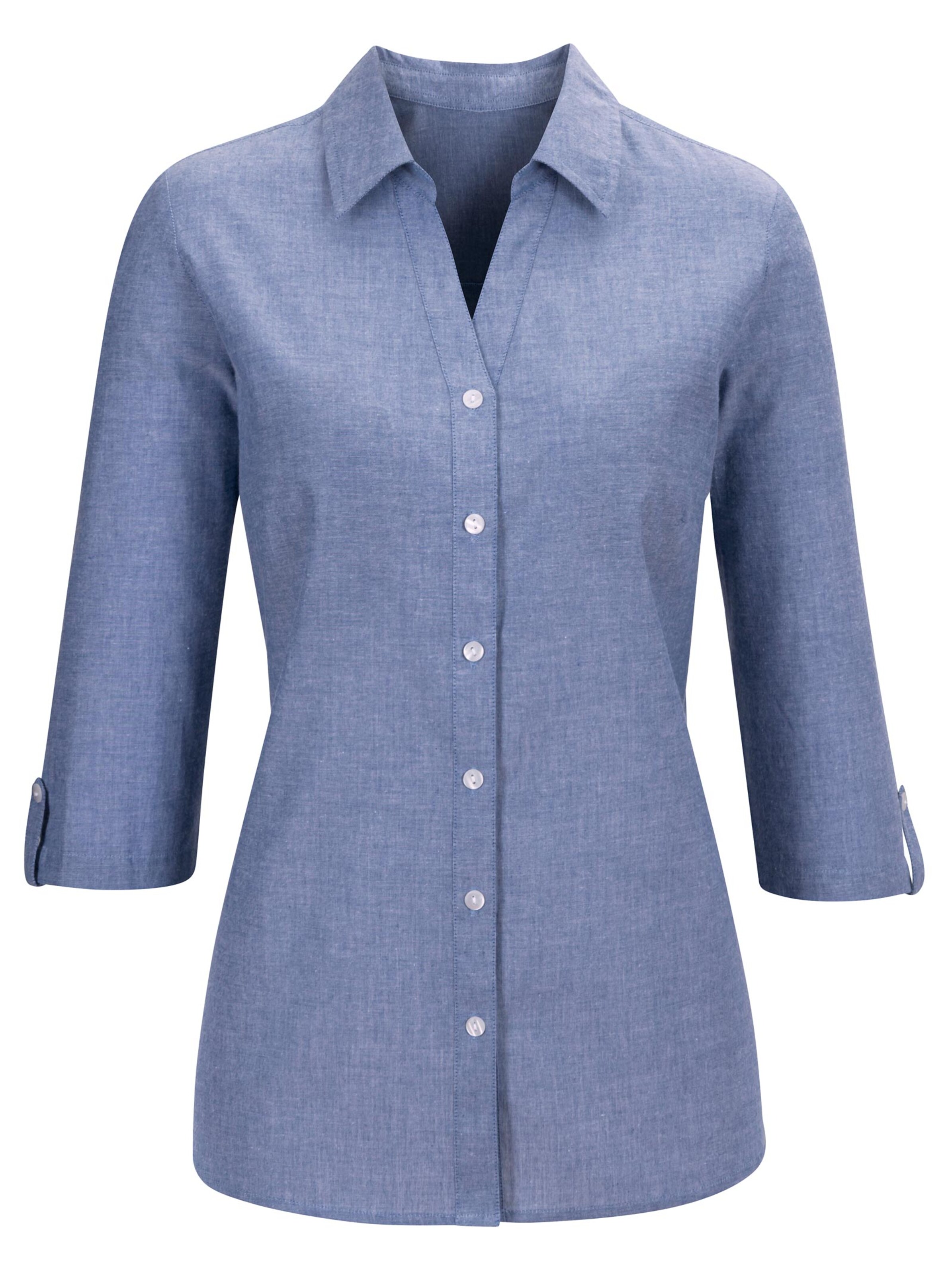Bluse - jeansblau