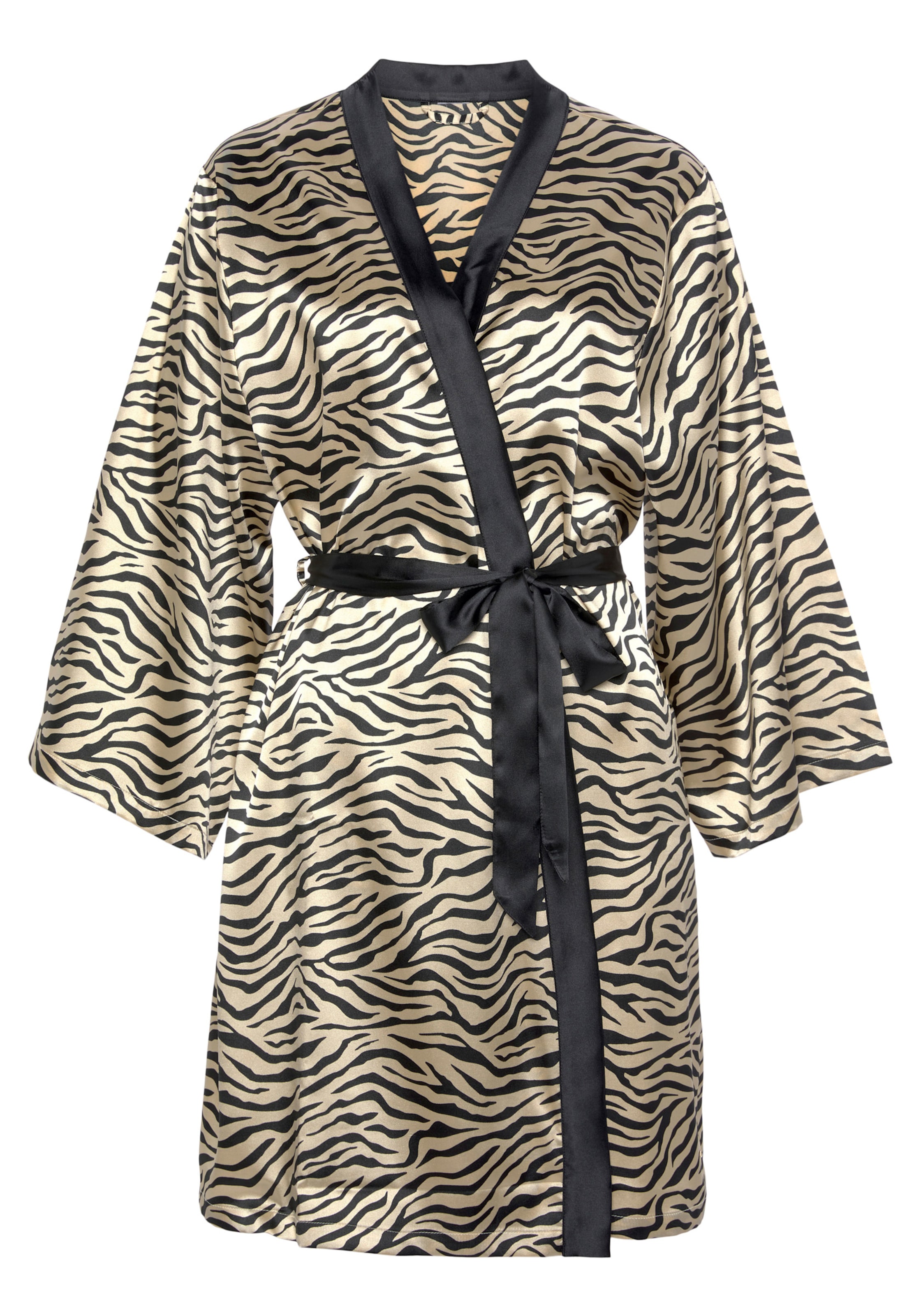von Kim günstig Kaufen-Kimono in tiger-print von Buffalo. Kimono in tiger-print von Buffalo <![CDATA[Kimono mit Kontrast Taillenband. Angenehme Satin-Polyesterqualität. Aus 95% Polyester, 5% Elasthan.]]>. 