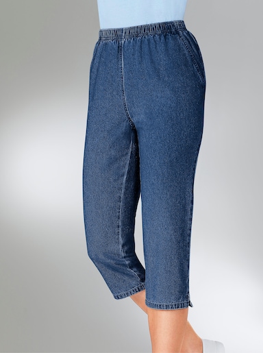 Capri-jeans - blue-stonewashed