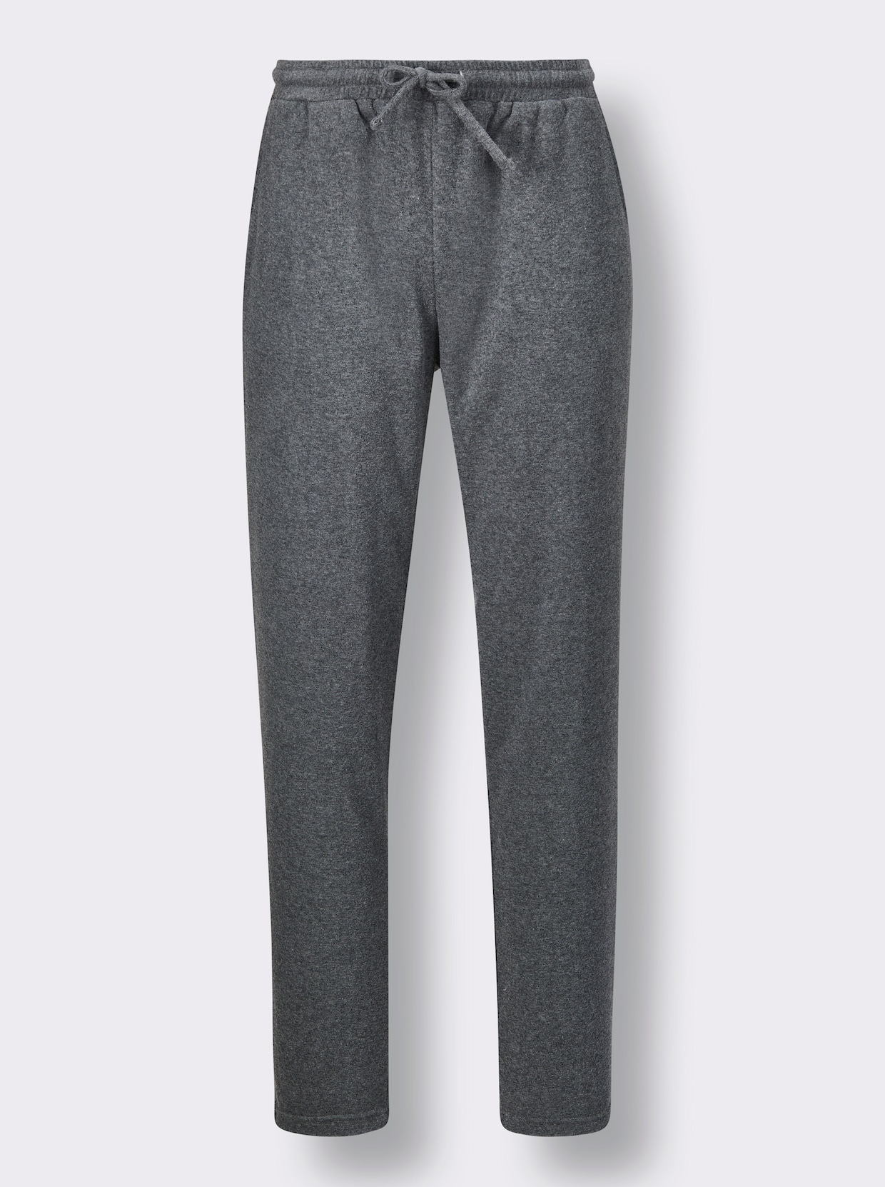 wäschepur men Pyjama - roestrood/antraciet gestreept