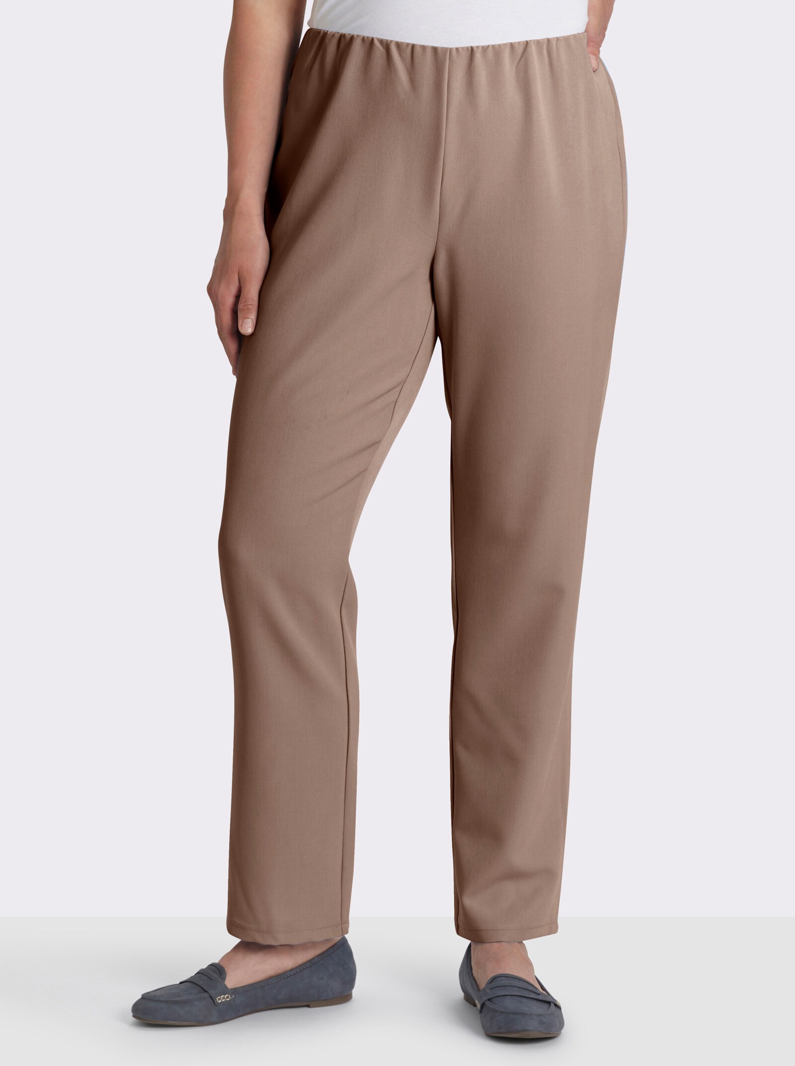 Stretch-Hose mit innenliegendem Dehnbund - beige