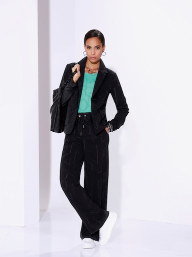 Jersey blazer - zwart