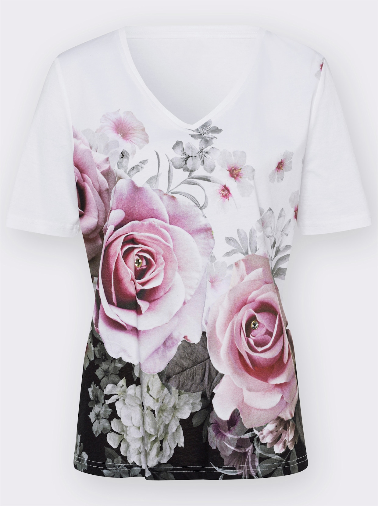 Shirt met print - wit geprint