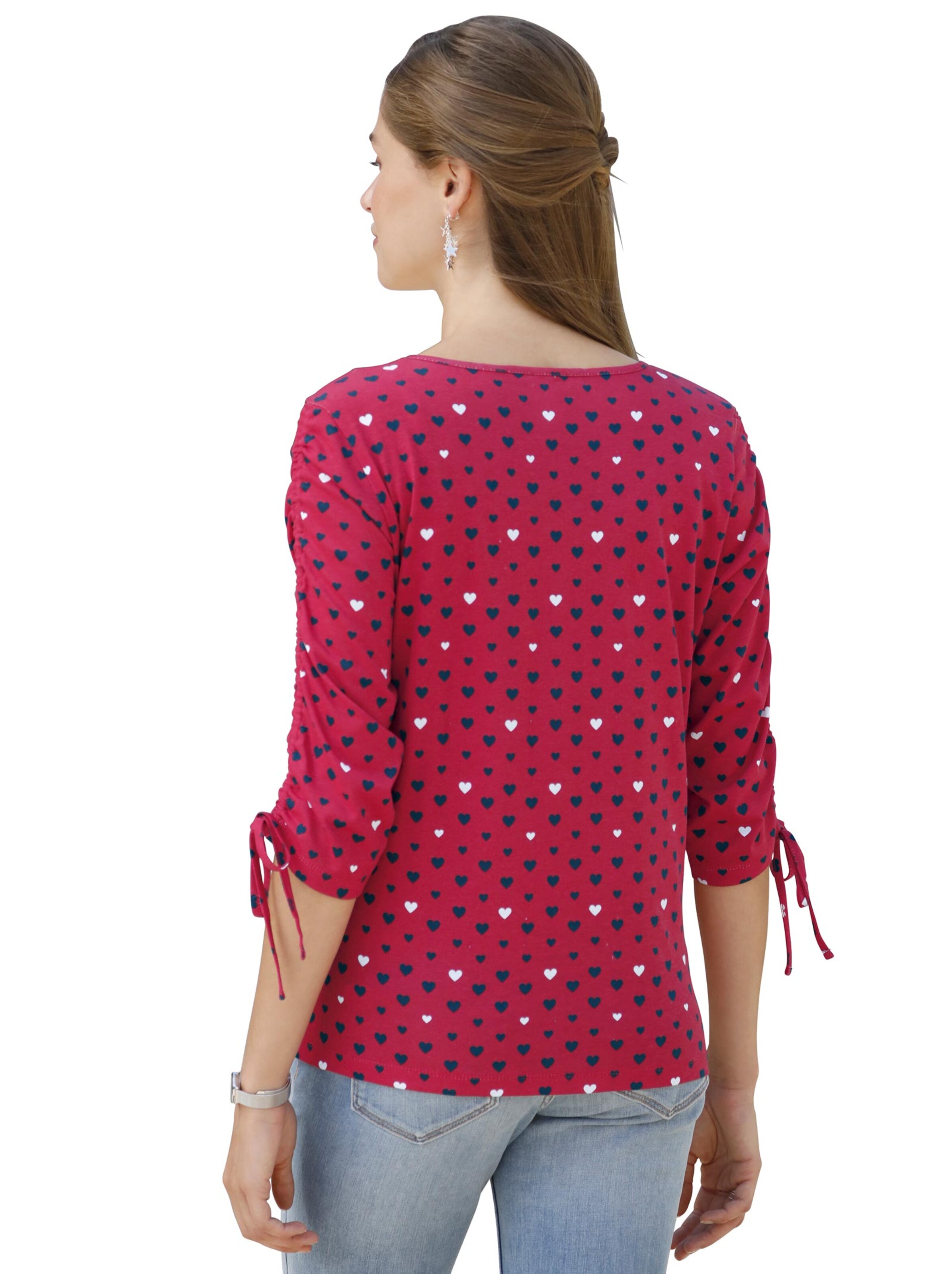 Shirt - rot-gemustert