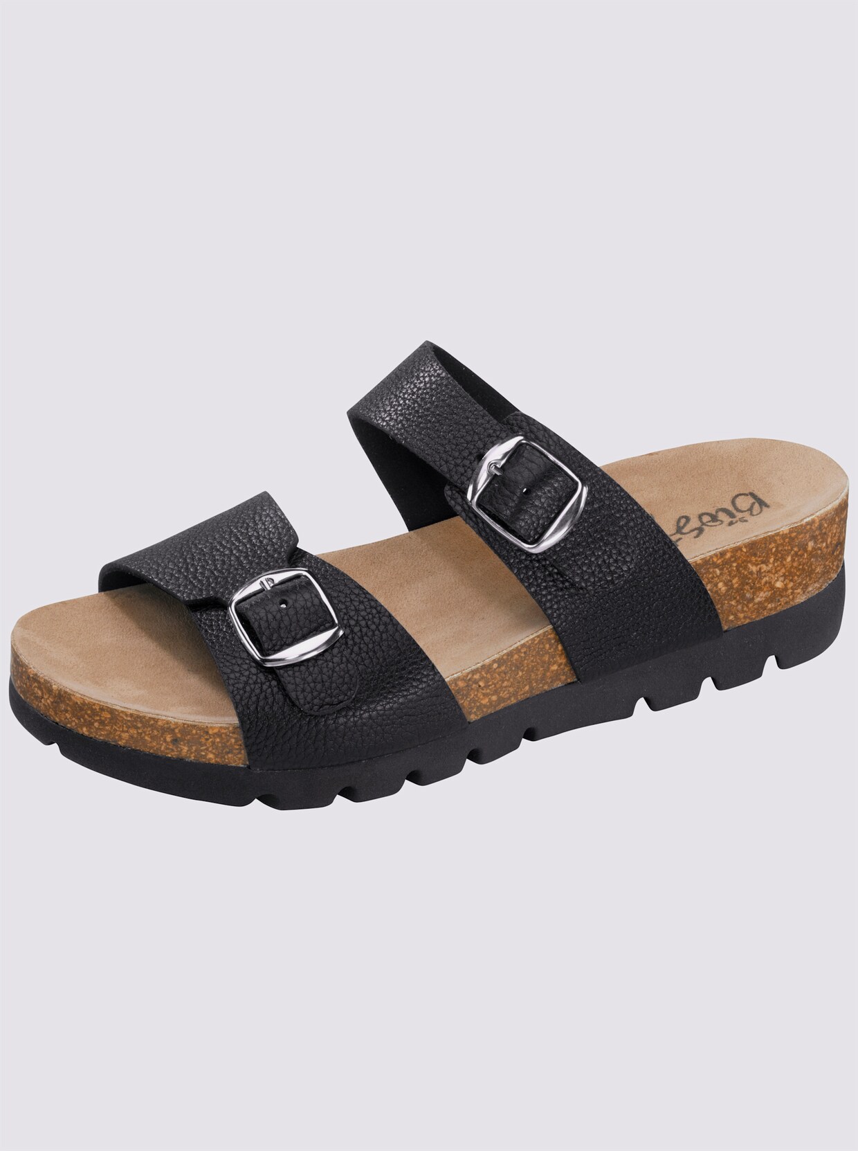 Bio Step Hausschuh - schwarz