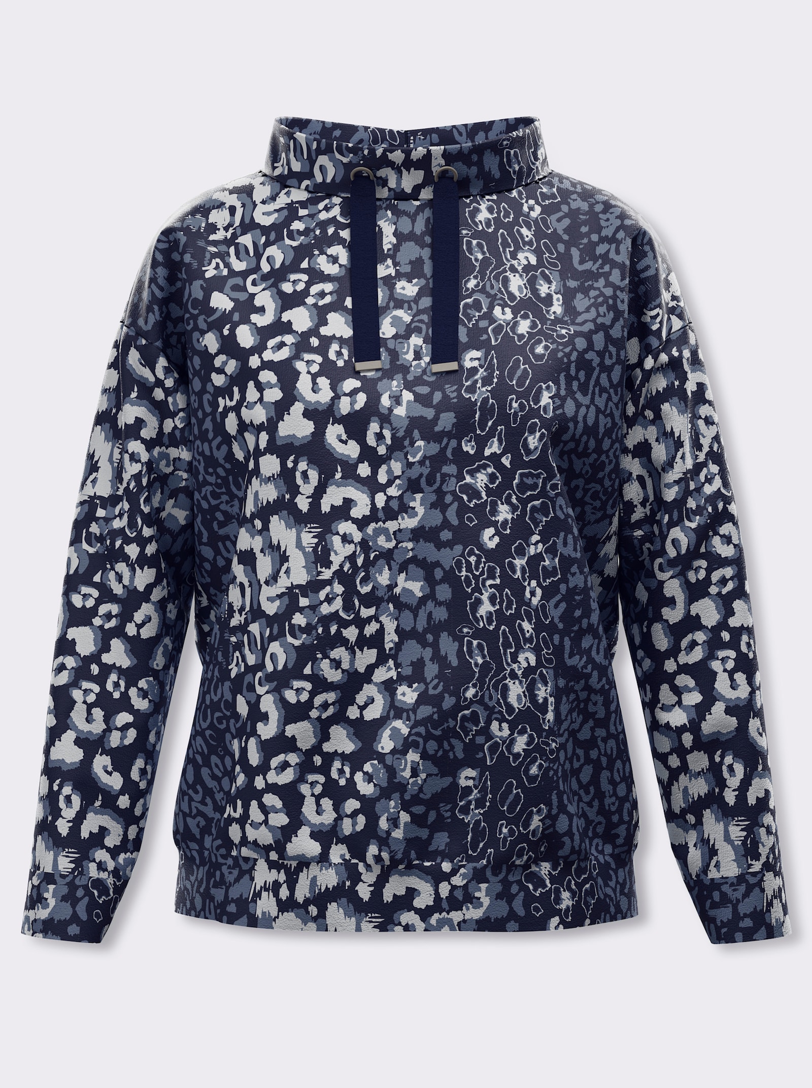 heine Sweatshirt mit Animal-Dessin - marine-ecru-bedruckt