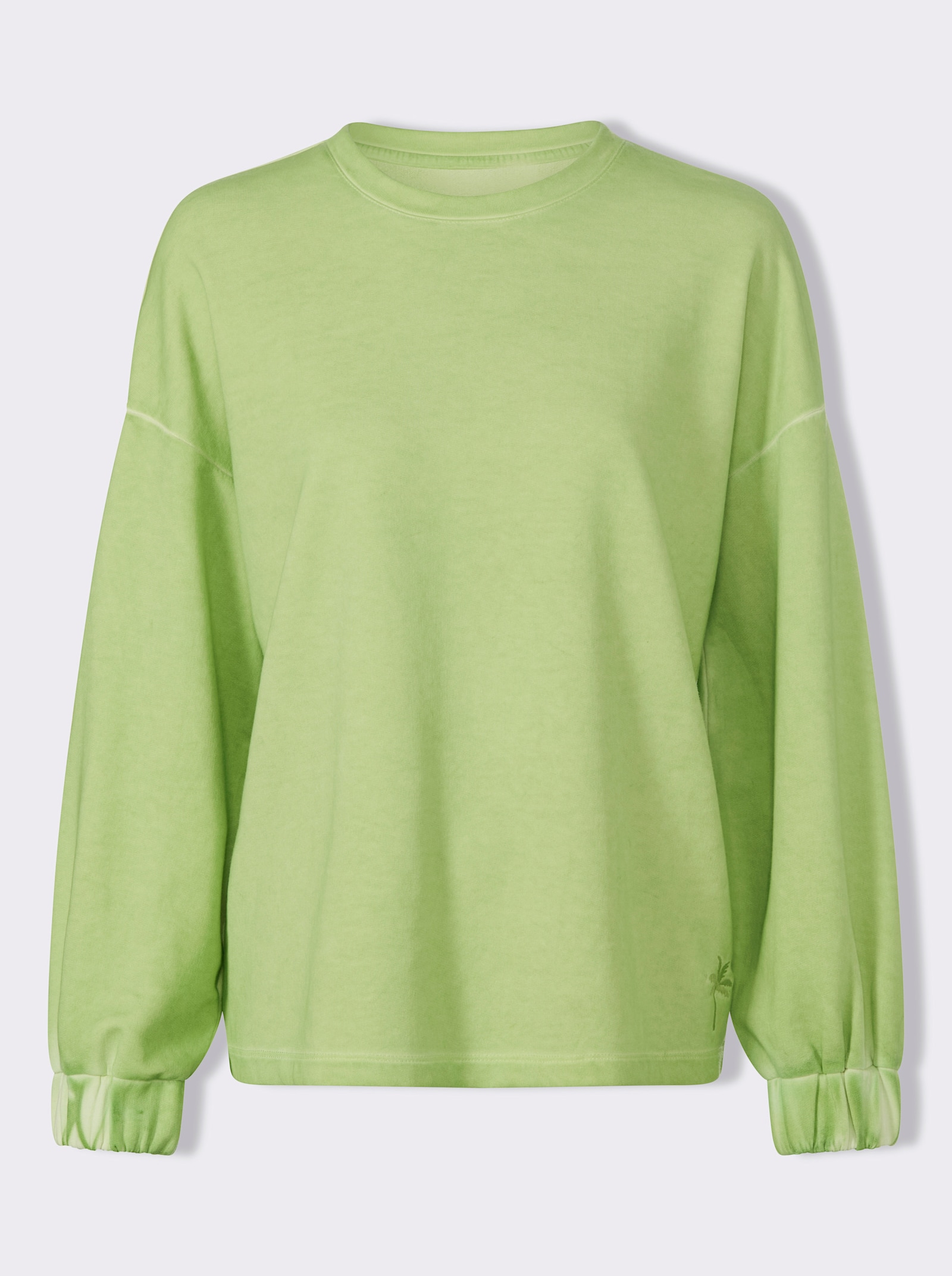 heine Sweatshirt mit Oil-dyed-Waschung - pistazie