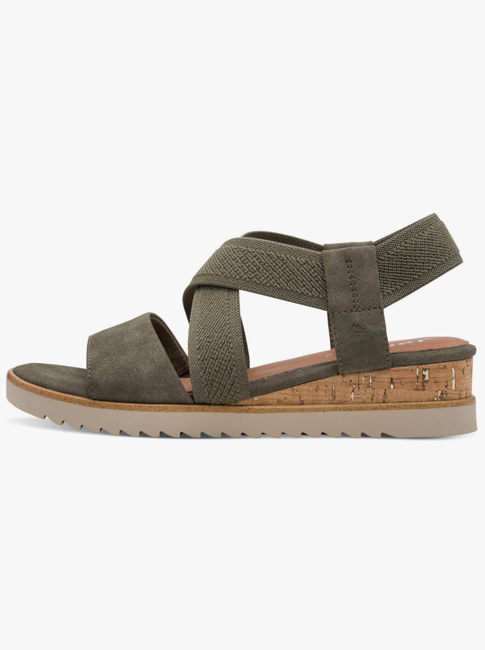 Jana Sandalette mit profilierter Sohle - khaki