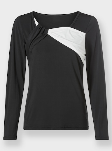 heine Langarmshirt - schwarz-ecru