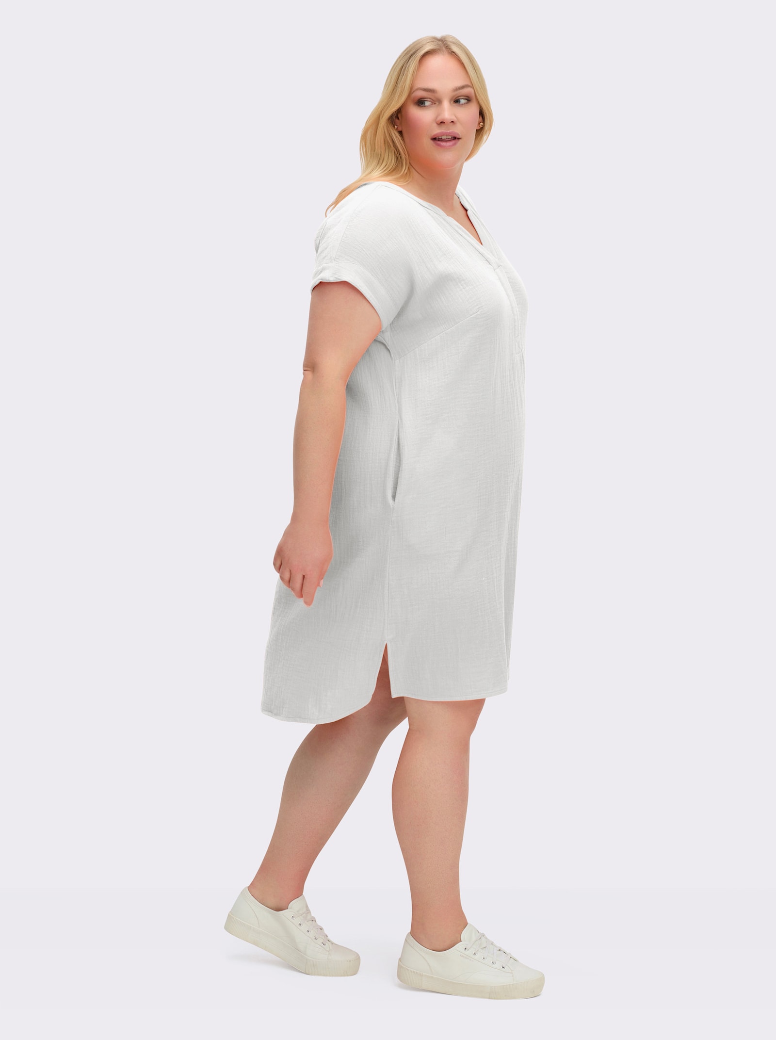 Sommerkleid in Musselin-Qualität - weiß