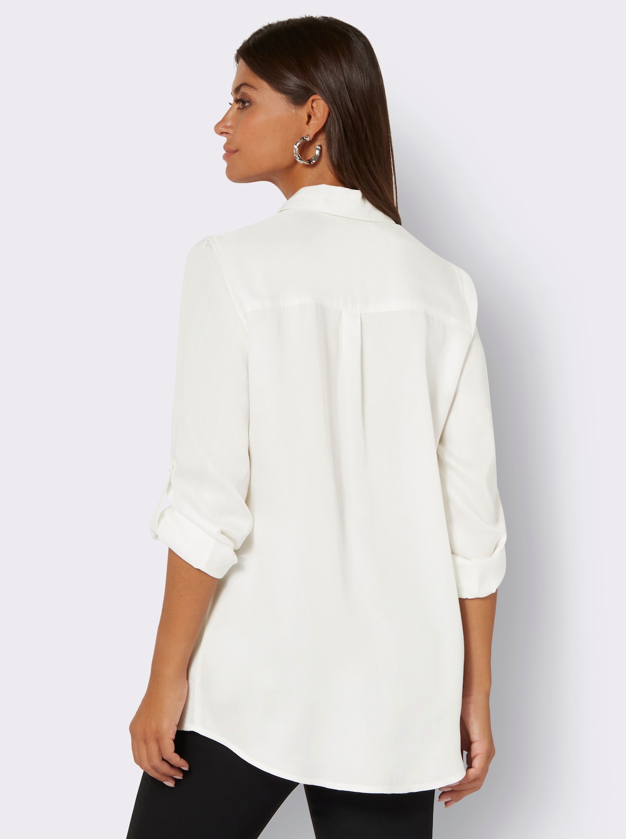 Longline blouse - ecru