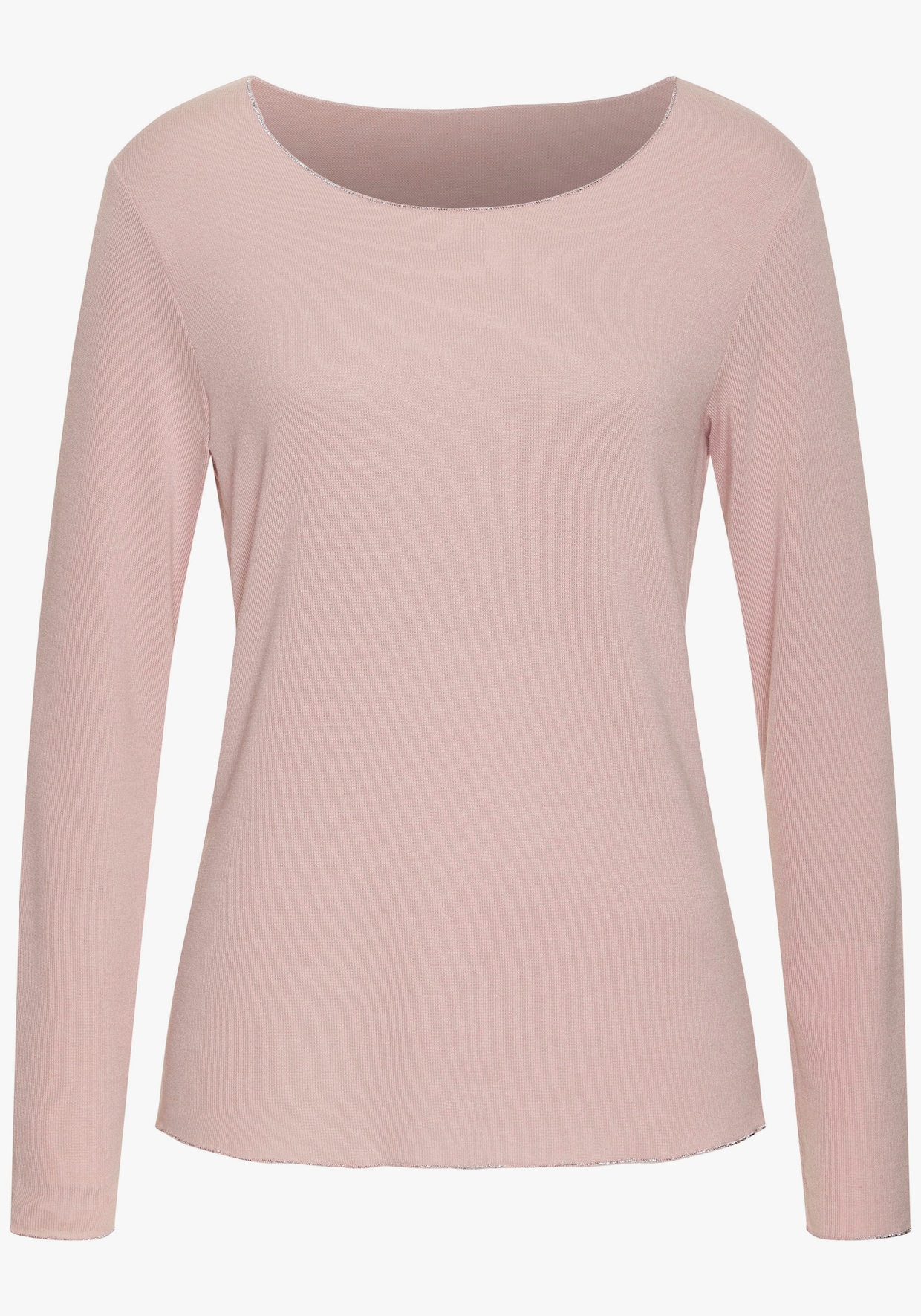 LASCANA Shirt met lange mouwen - roze