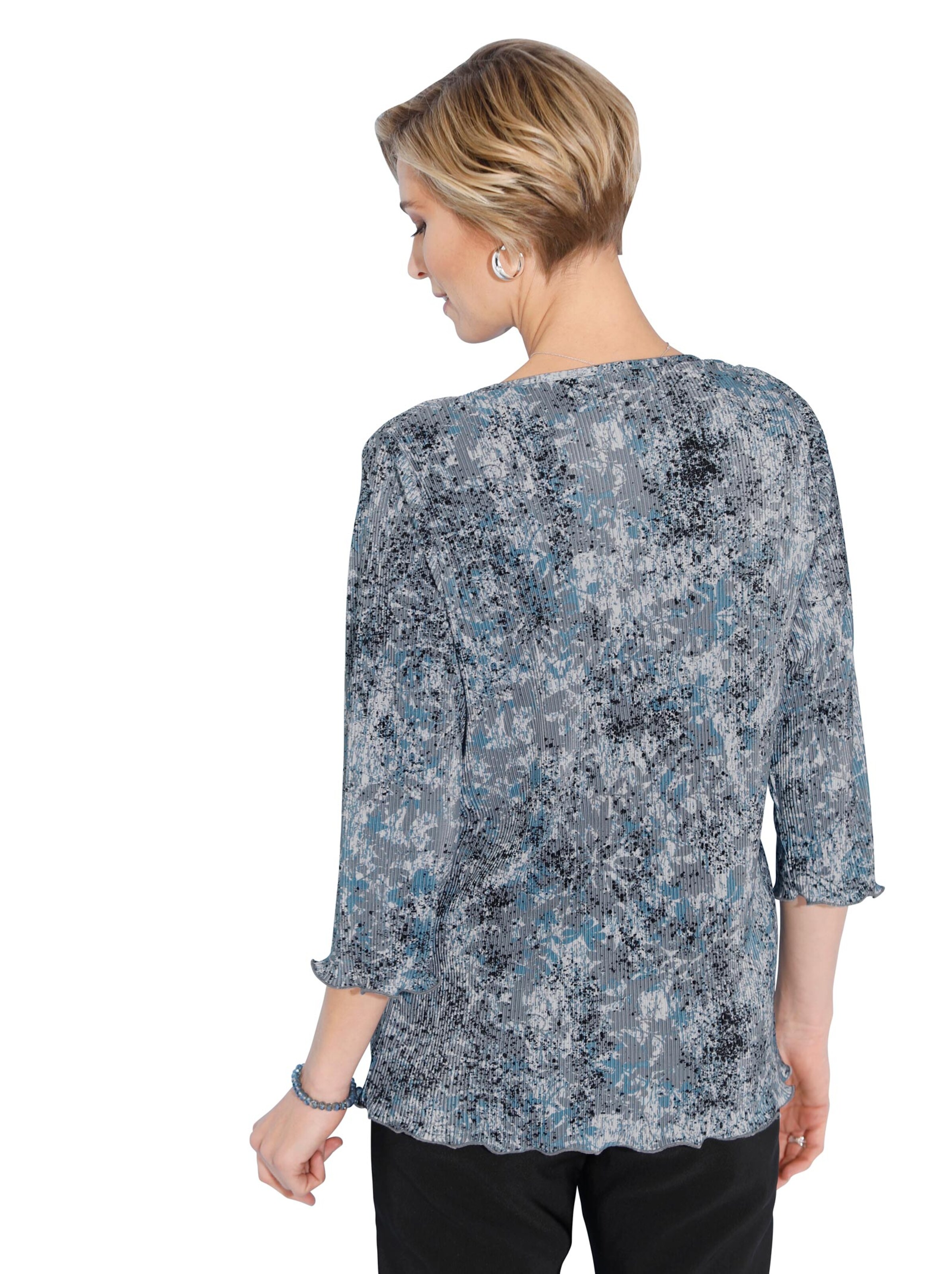 Shirt - blau-gemustert