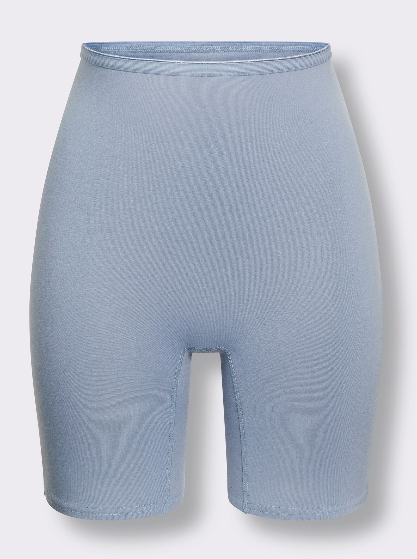 wäschepur Longpanty mit flachem Bund - 2x bleu-geringelt + 2x bleu