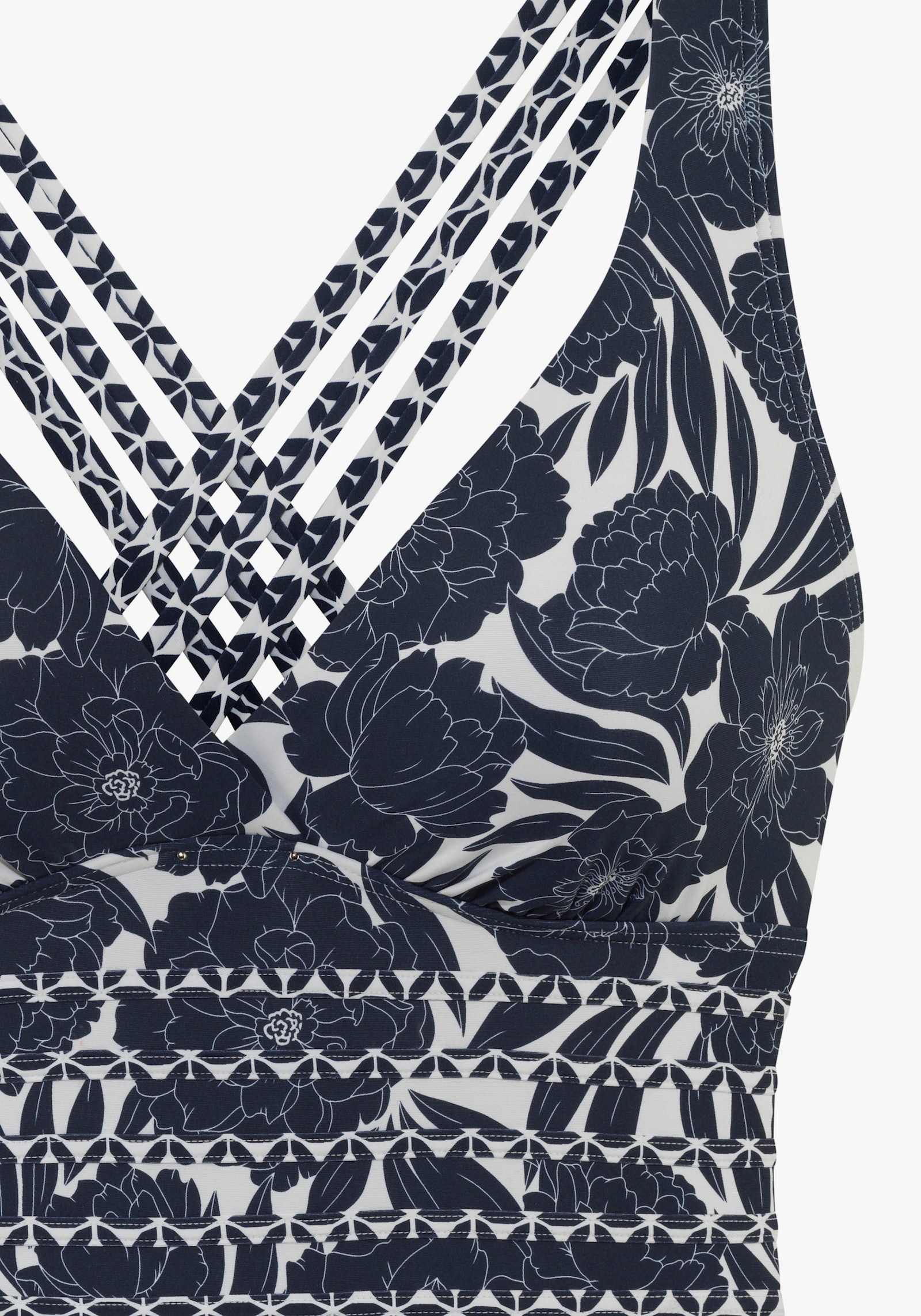 Sunseeker Badeanzug - marine bedruckt