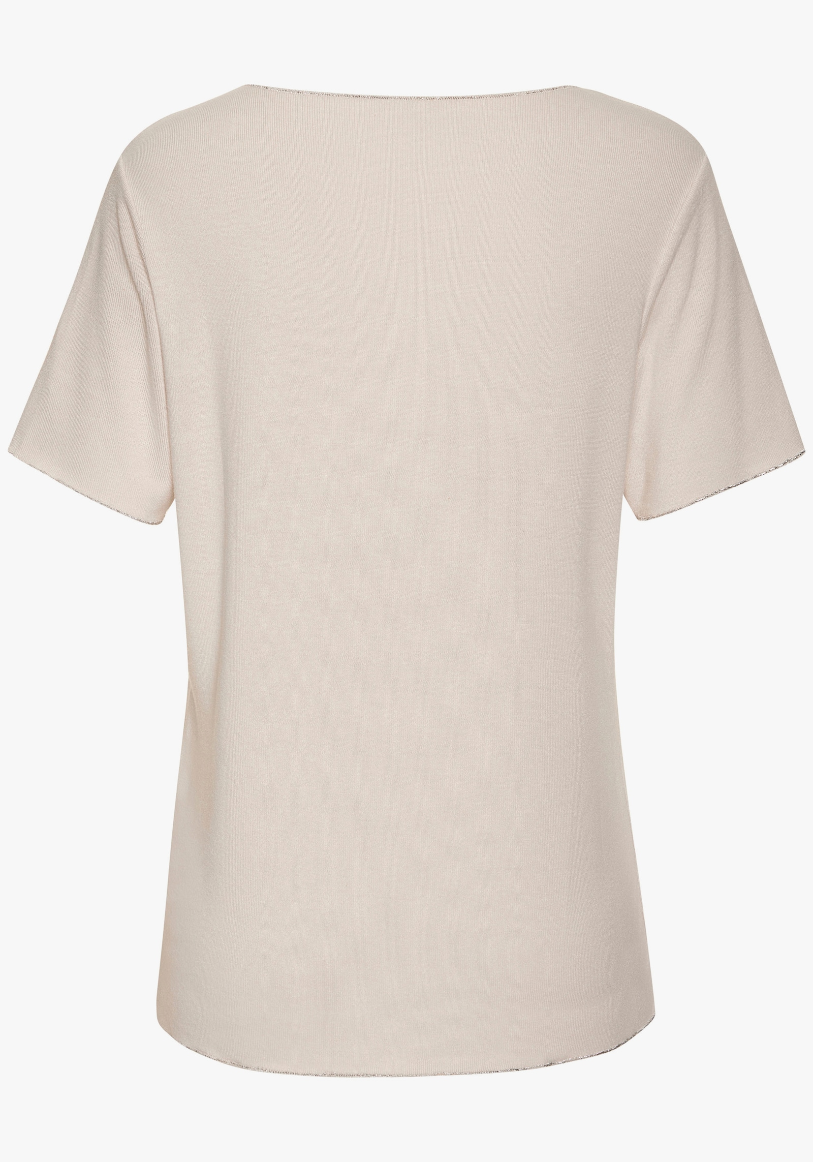 LASCANA Shirt met ronde hals - zand