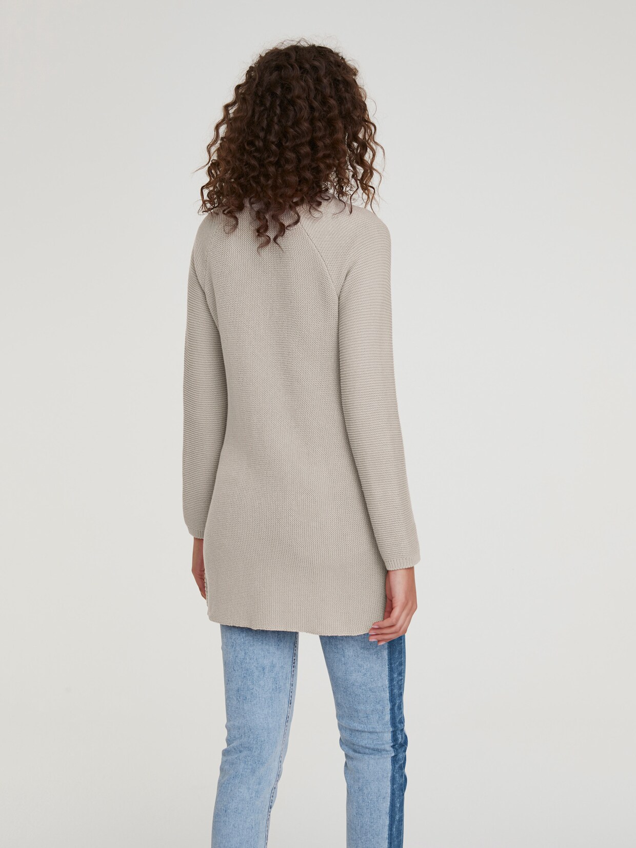 heine veste en tricot - mastic