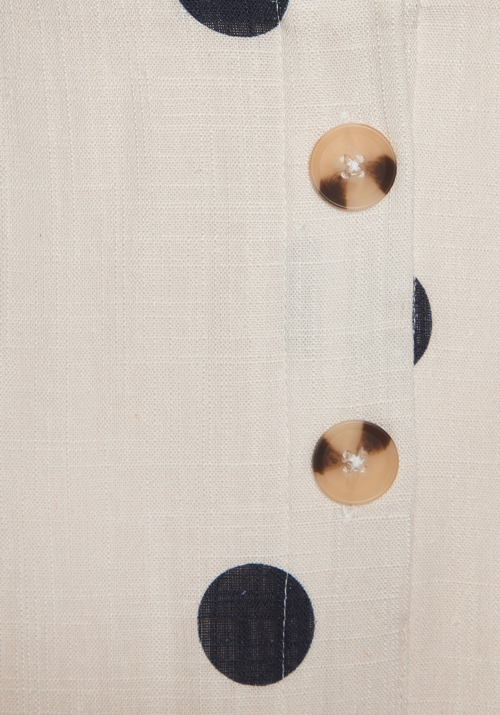 LASCANA Maxikleid - beige-schwarz gepunktet