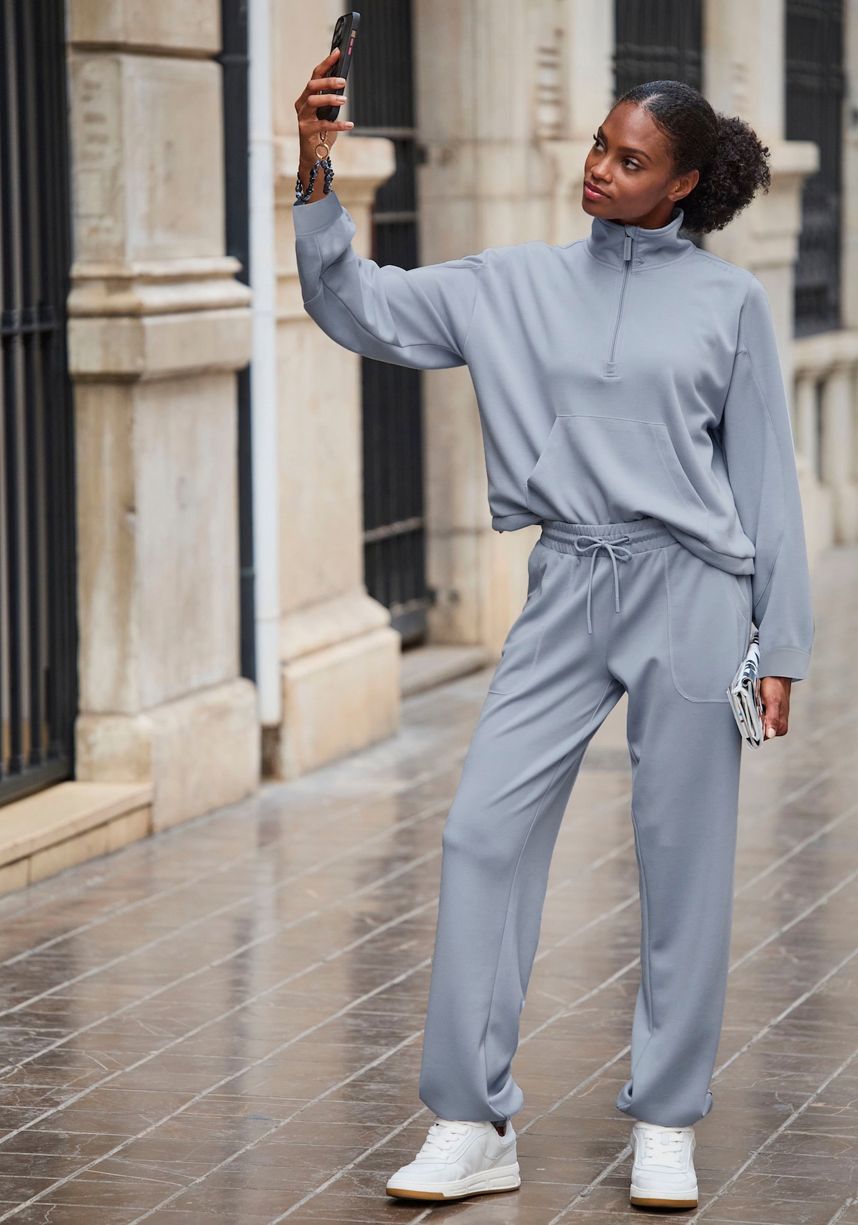Shirt met lange mouwen - lichtblauw