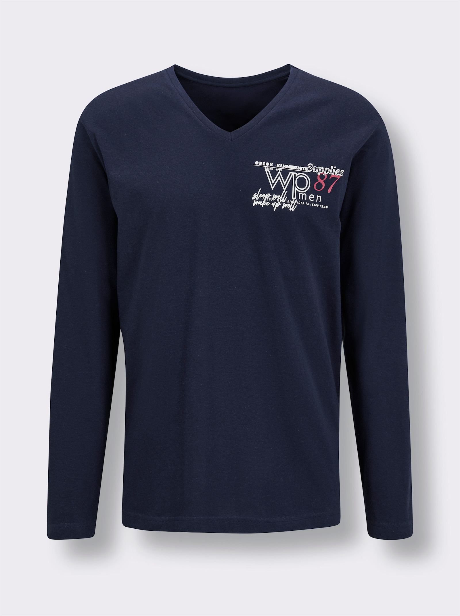 wäschepur men Schlafanzug-Shirt - marine