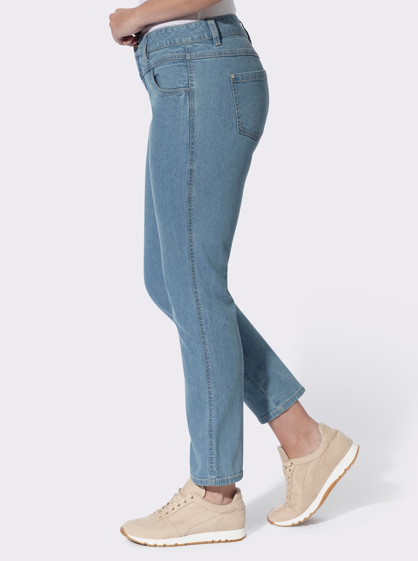 heine Jeans mit Passformsattel - blue-bleached