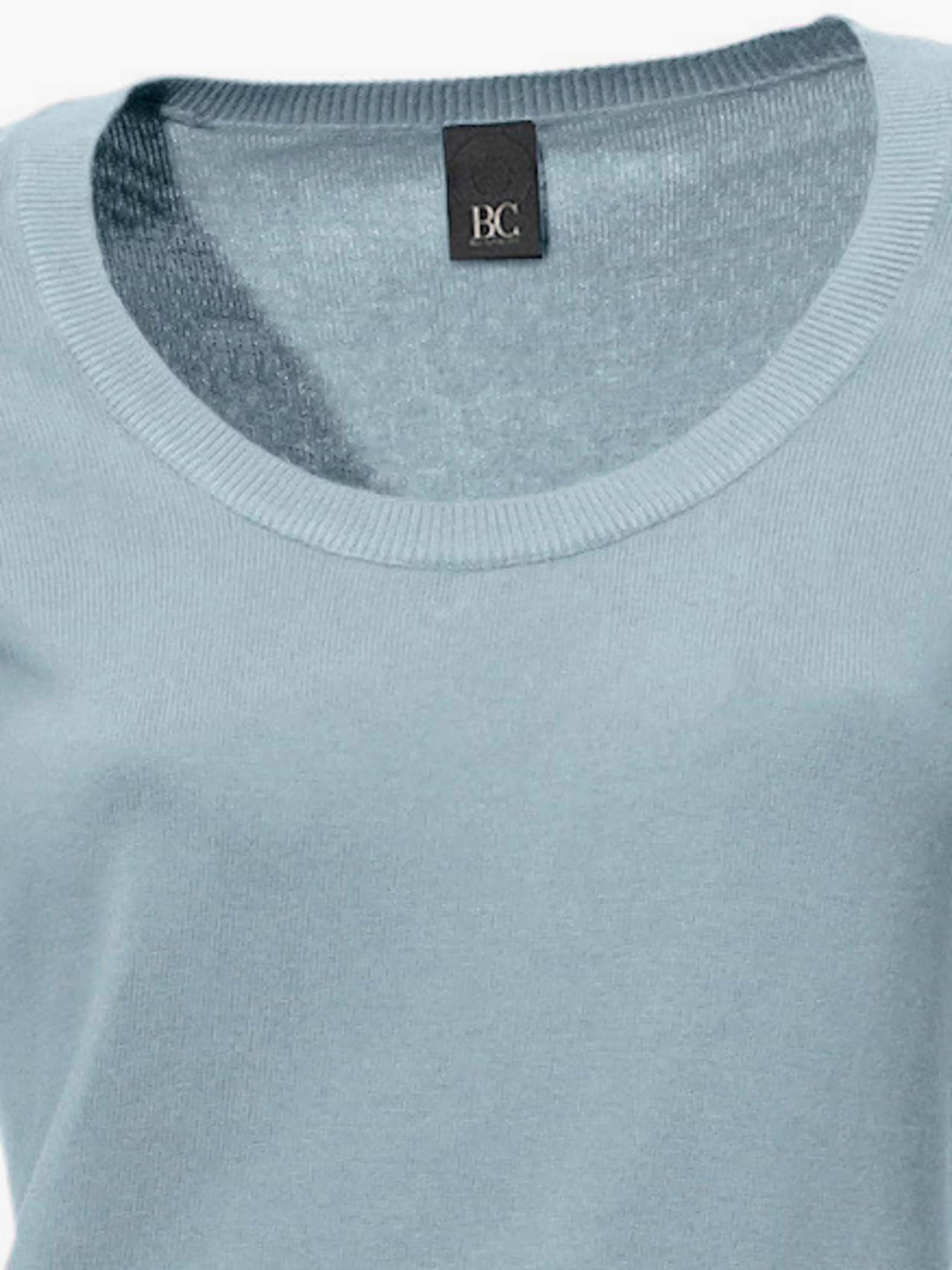 heine Rundhalspullover aus Feinstrick - bleu