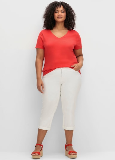 sheego T-Shirt - rot