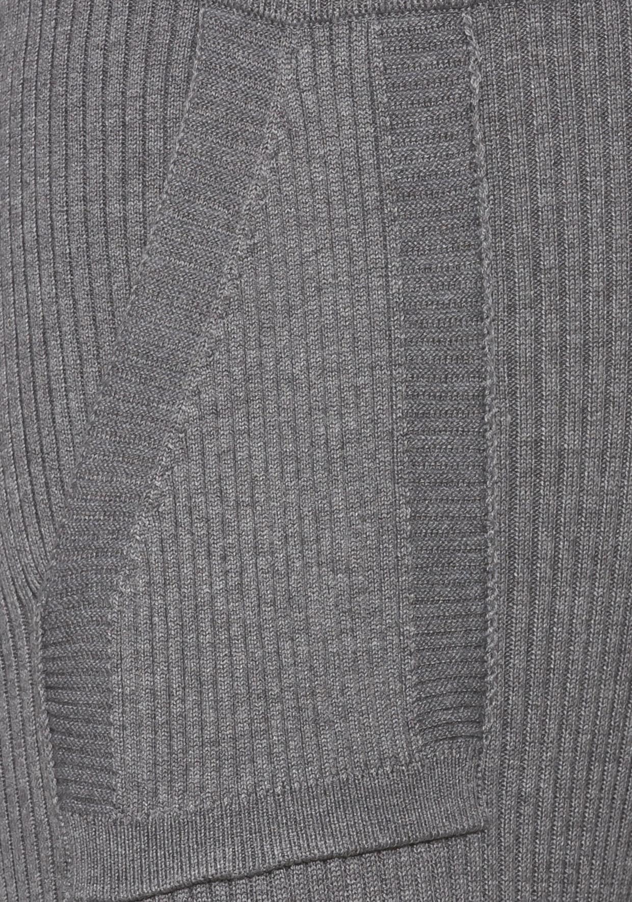 Pantalon en tricot - gris foncé chiné