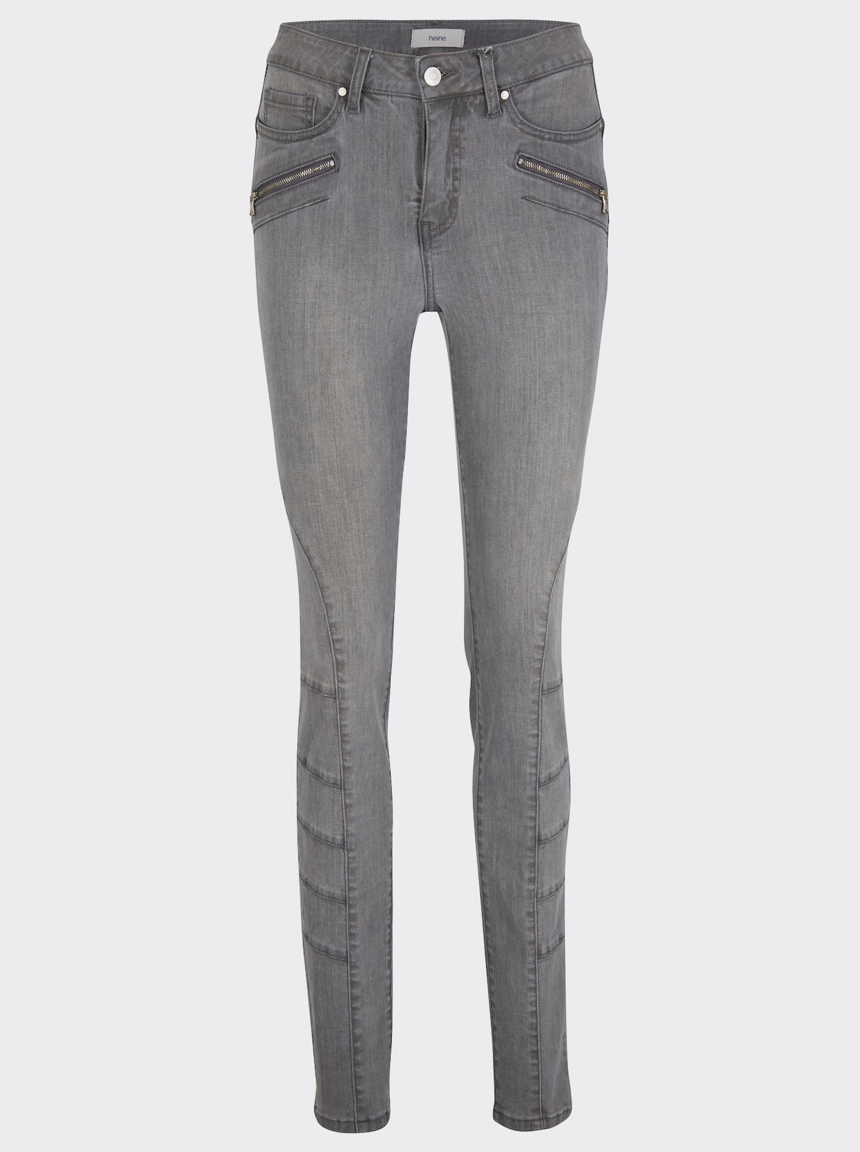 heine 'Buik weg'-jeans - grey stone