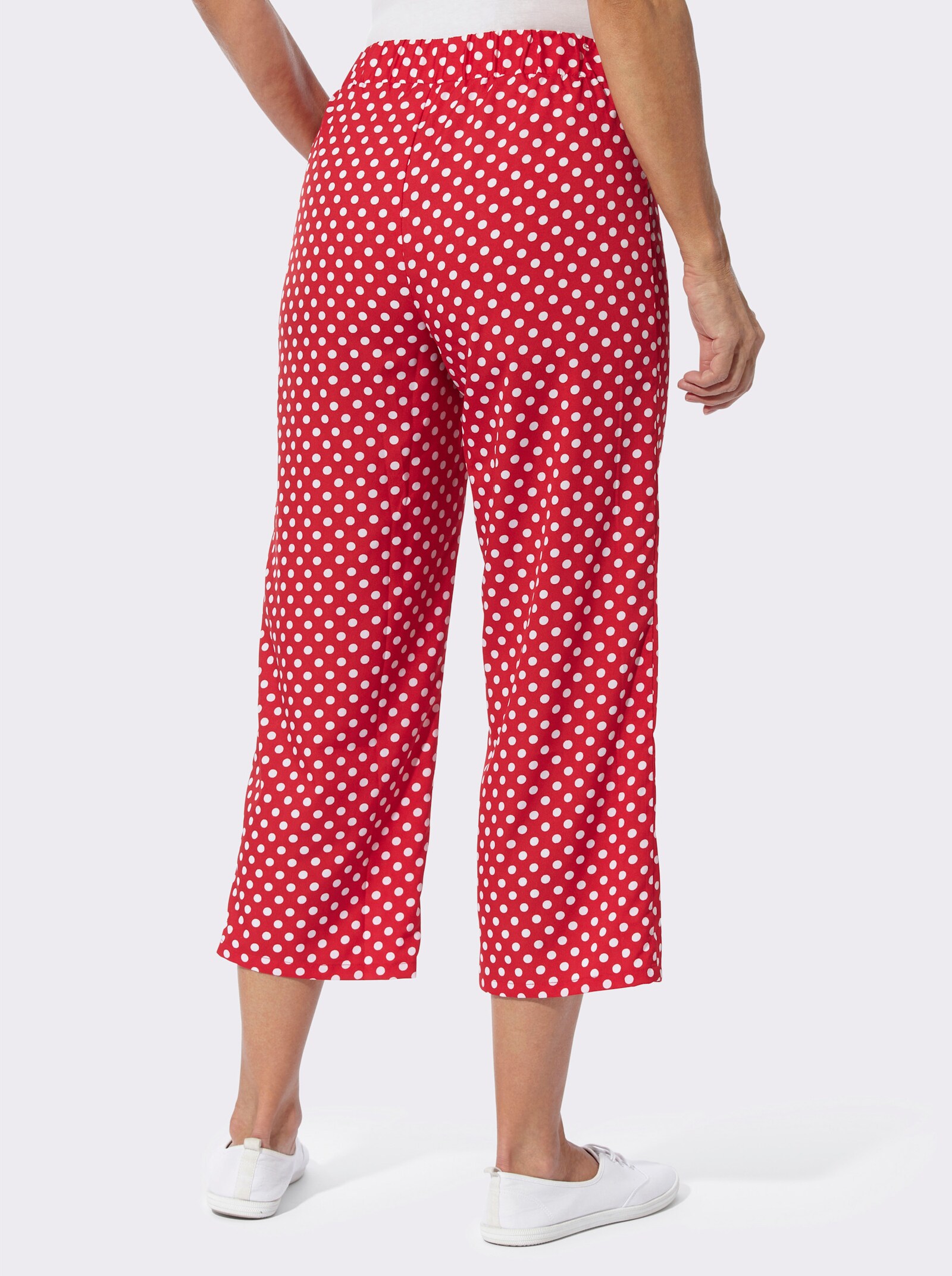 Culotte mit Tupfenmuster - rot-weiß-getupft