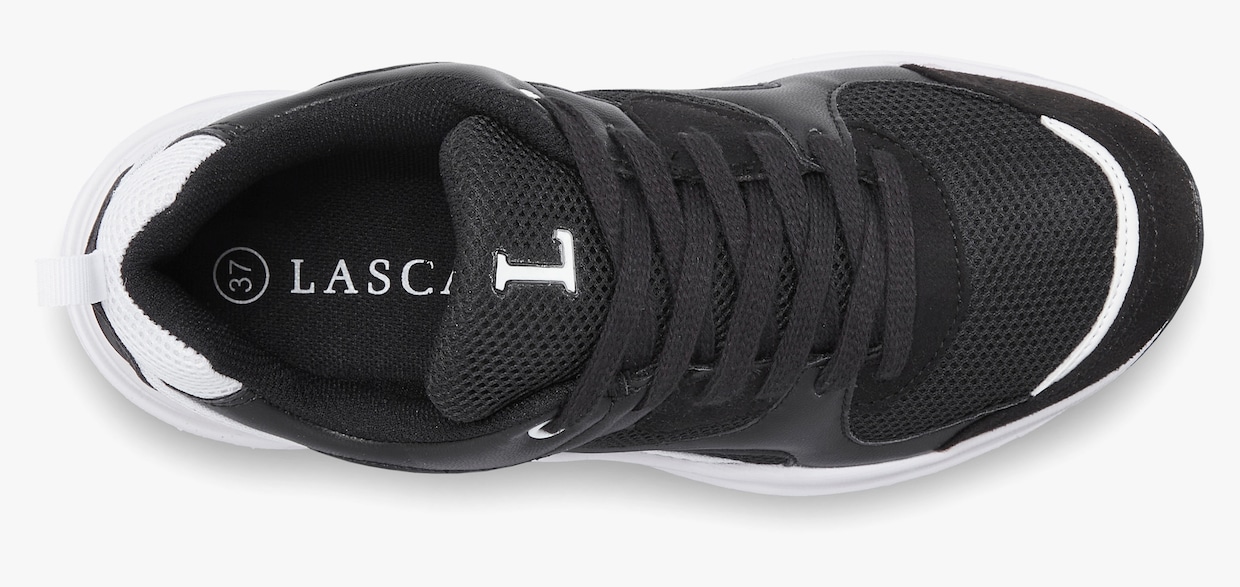 LASCANA Sneaker - zwart/wit