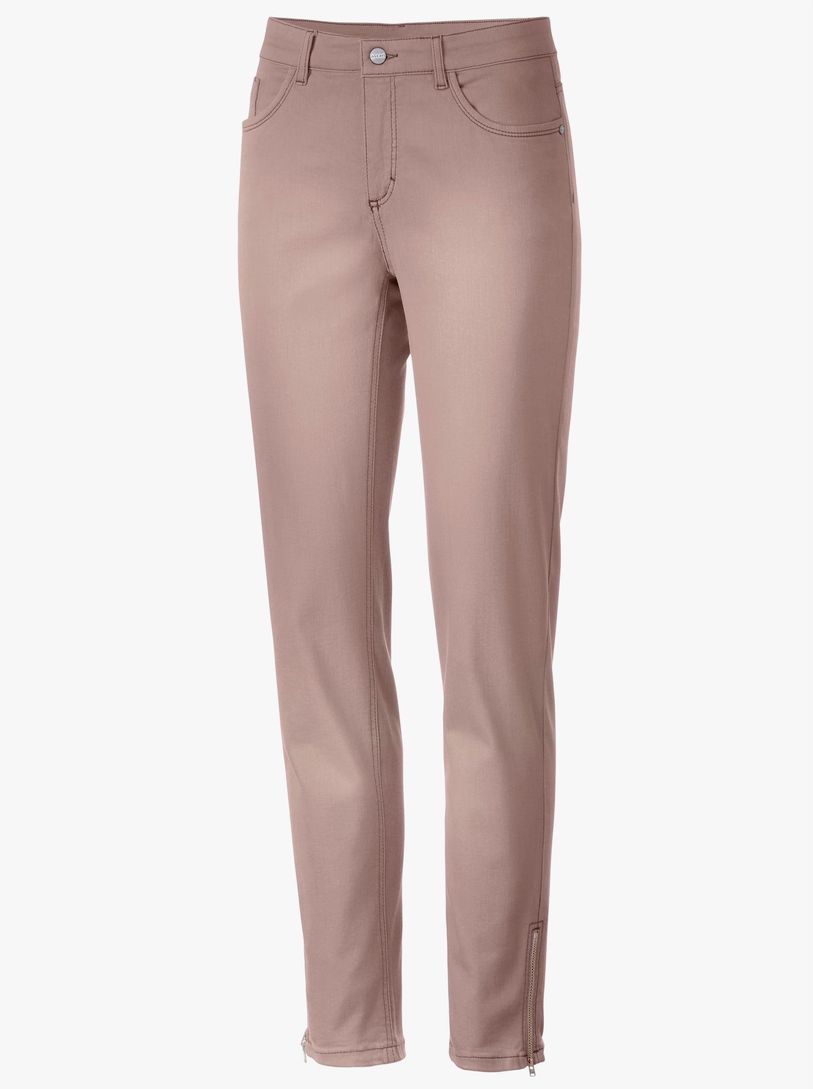 Ascari Stretch-Jeans mit Bauch-weg-Effekt - rosé