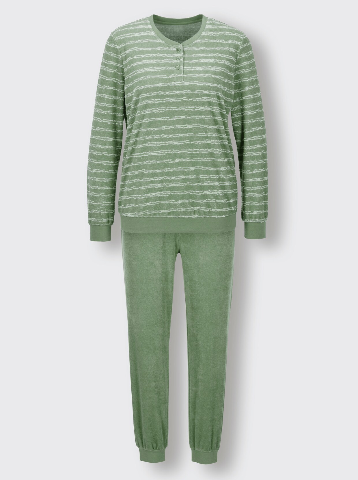 wäschepur Pyjama - eucalyptus/ecru