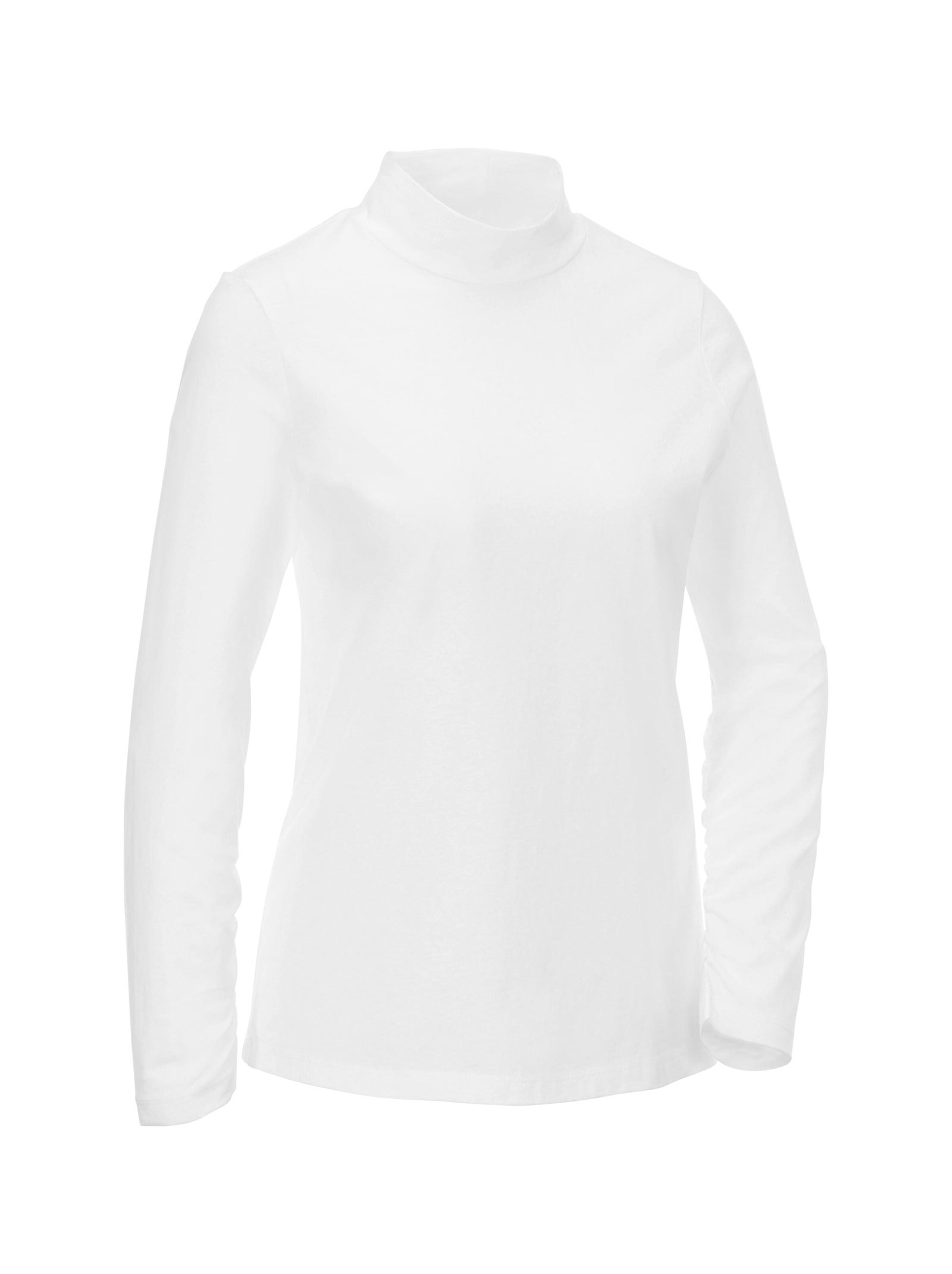 Rollkragen-Shirt - ecru