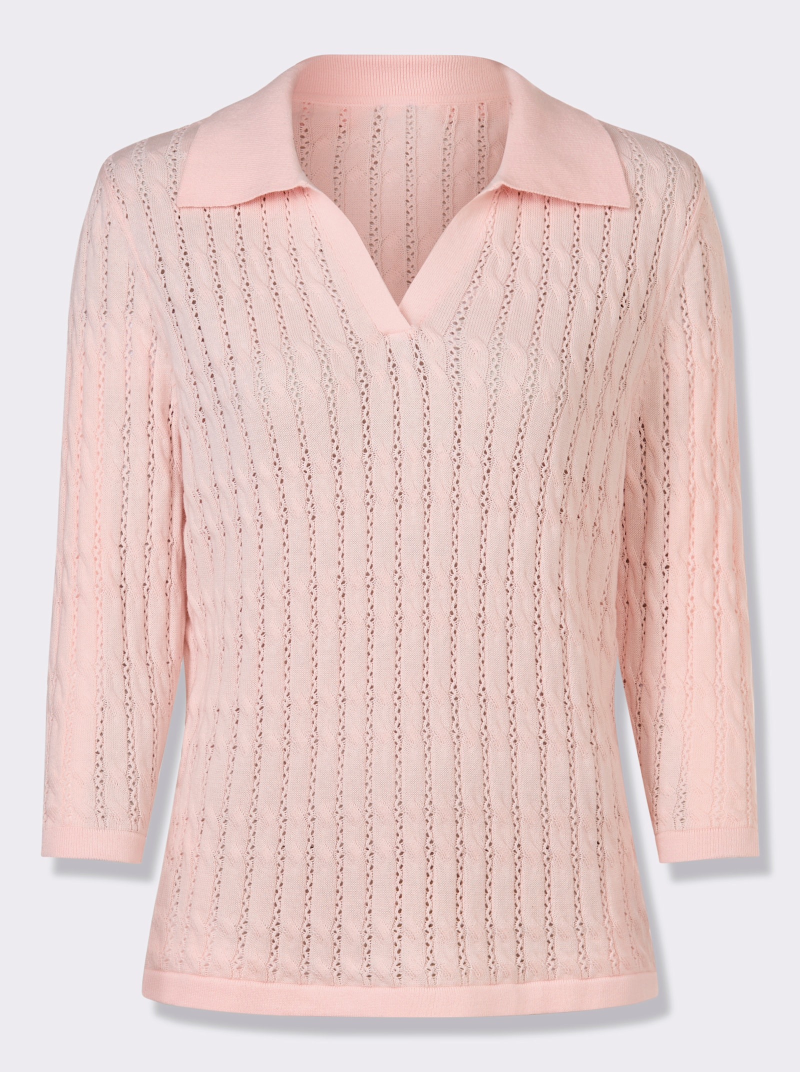 Polopullover - hellrosé