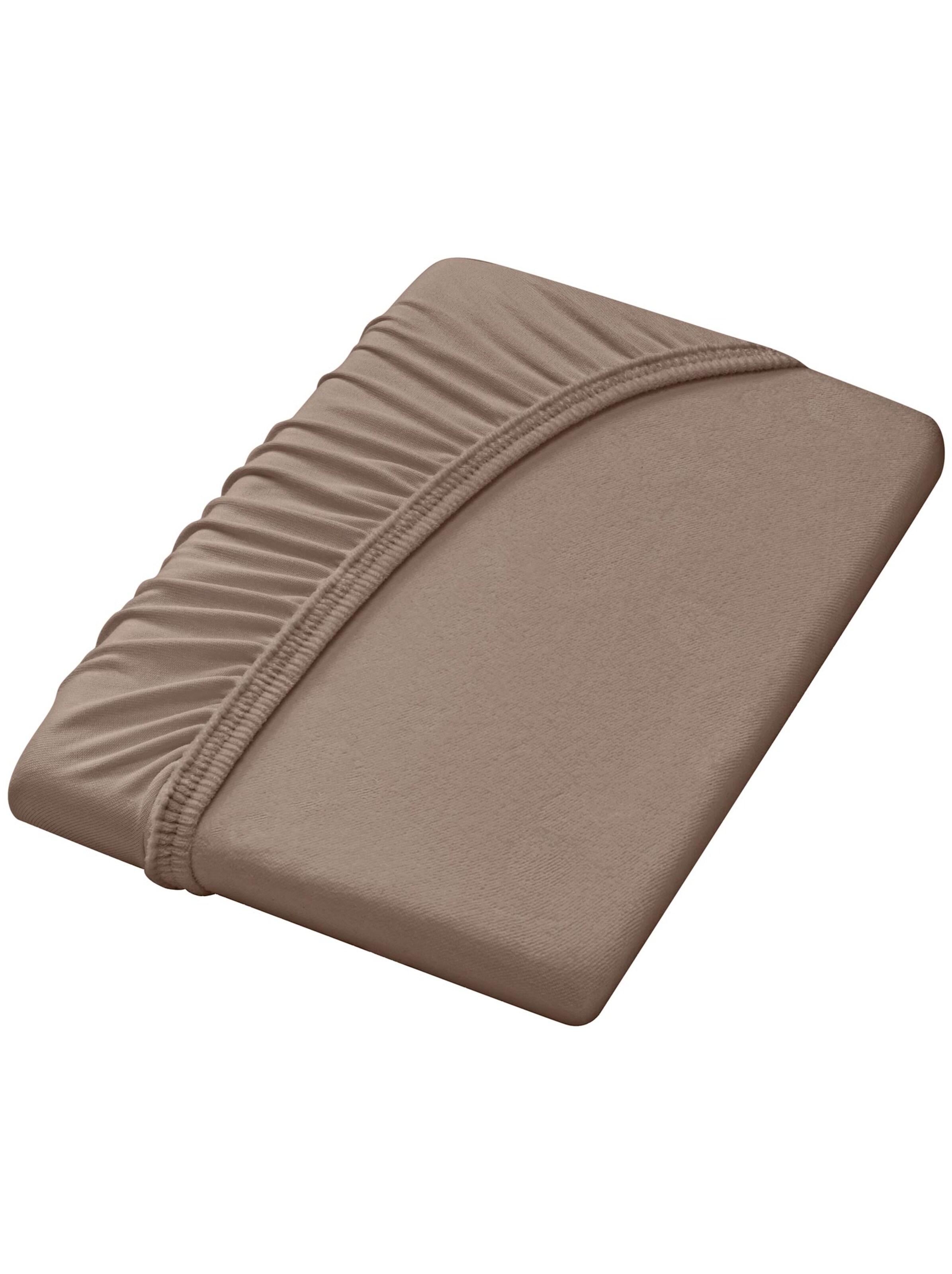 Spannbetttuch - taupe