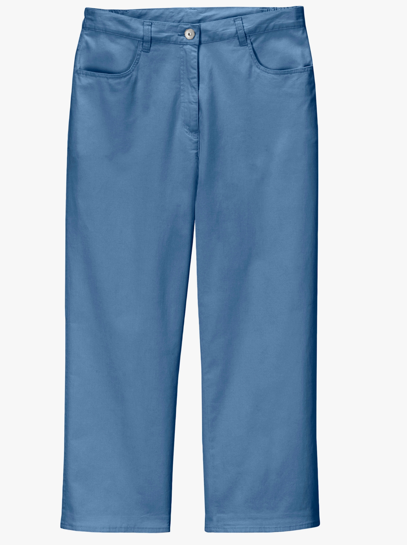 7/8-Jeans mit Schmuckknöpfen - blue-bleached